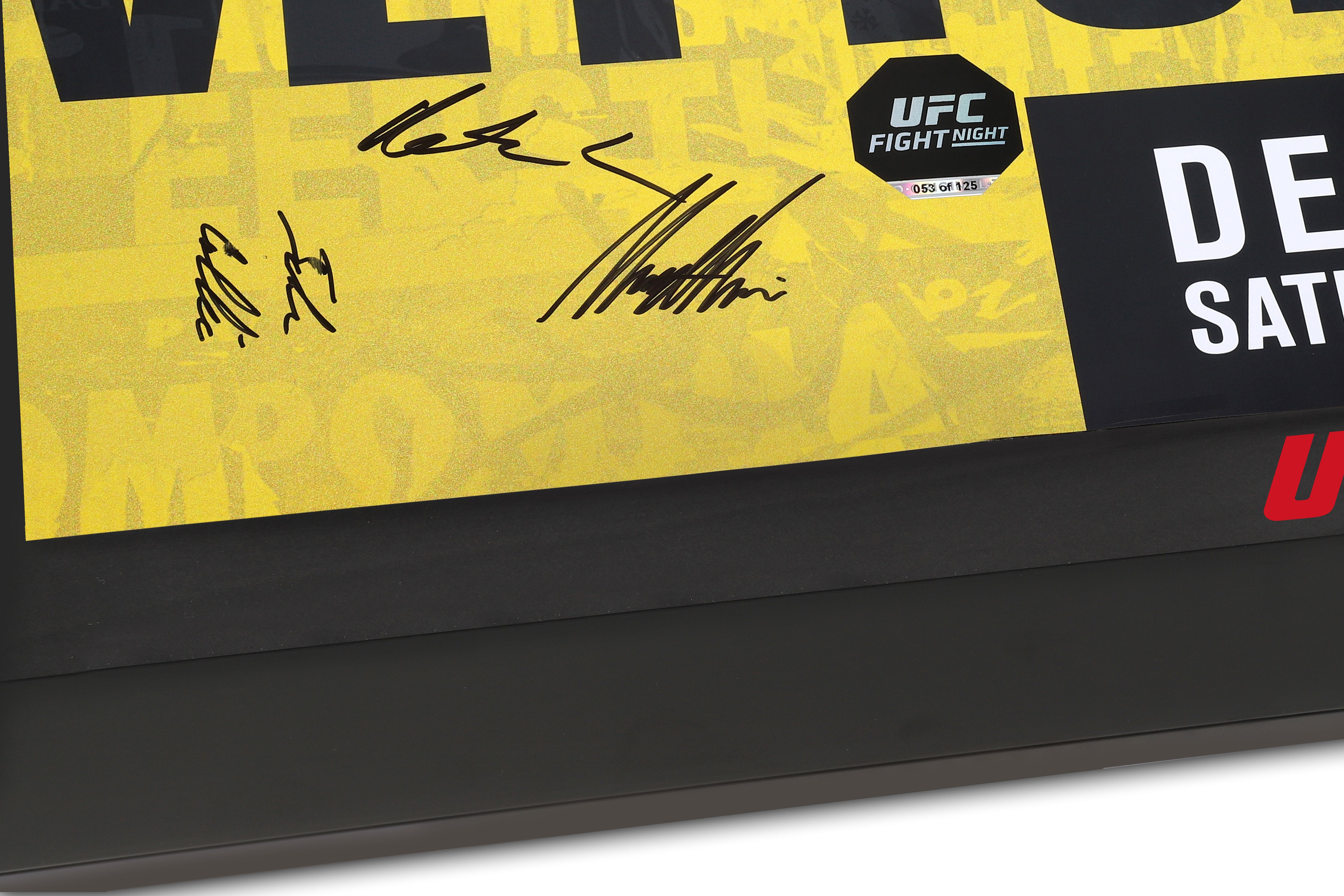 UFC Fight Night: Hermansson vs Vettori Autographed Event Poster