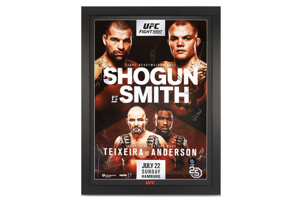 UFC Fight Night: Shogun vs Smith Autographed Event Poster