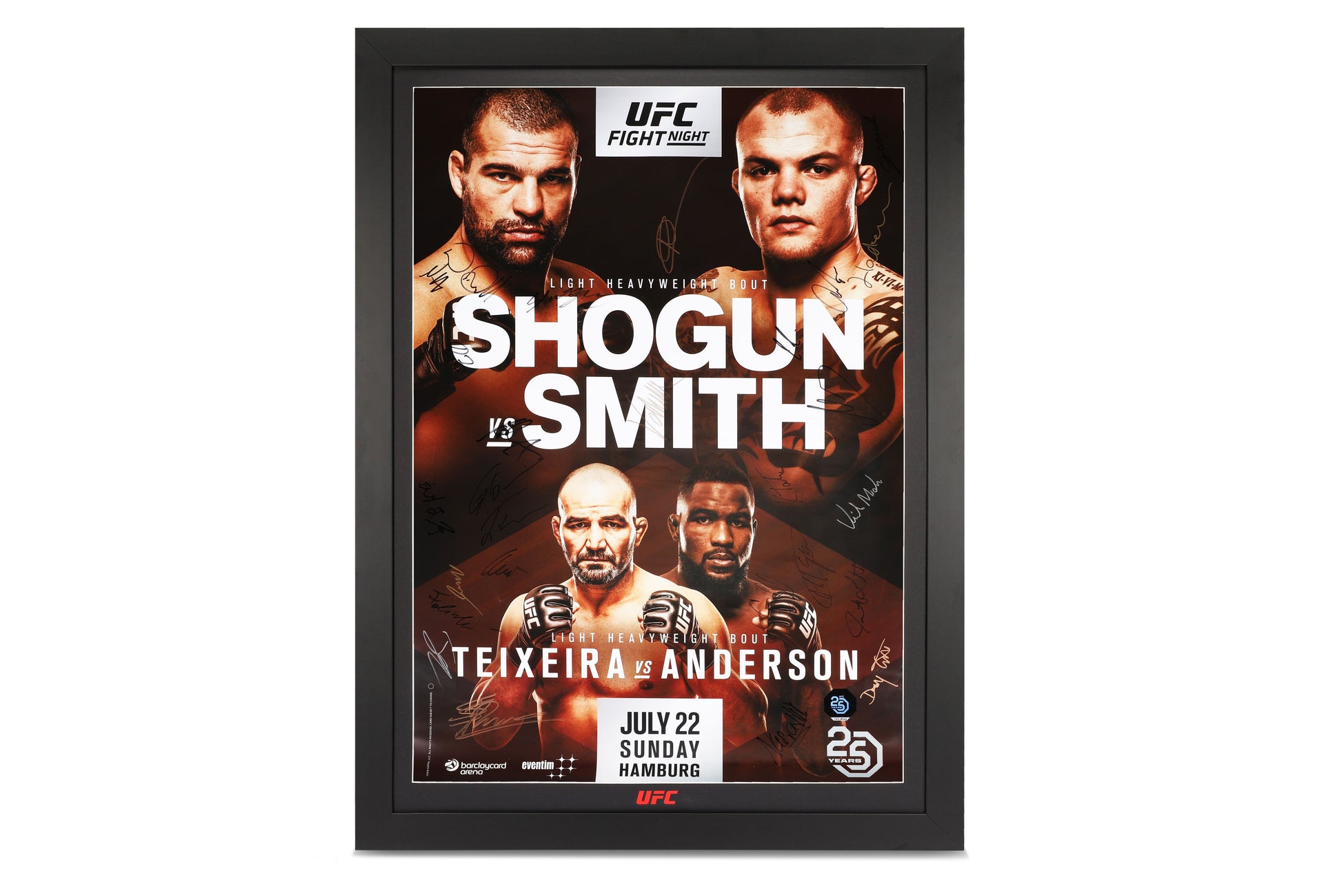 UFC Fight Night: Shogun vs Smith Autographed Event Poster
