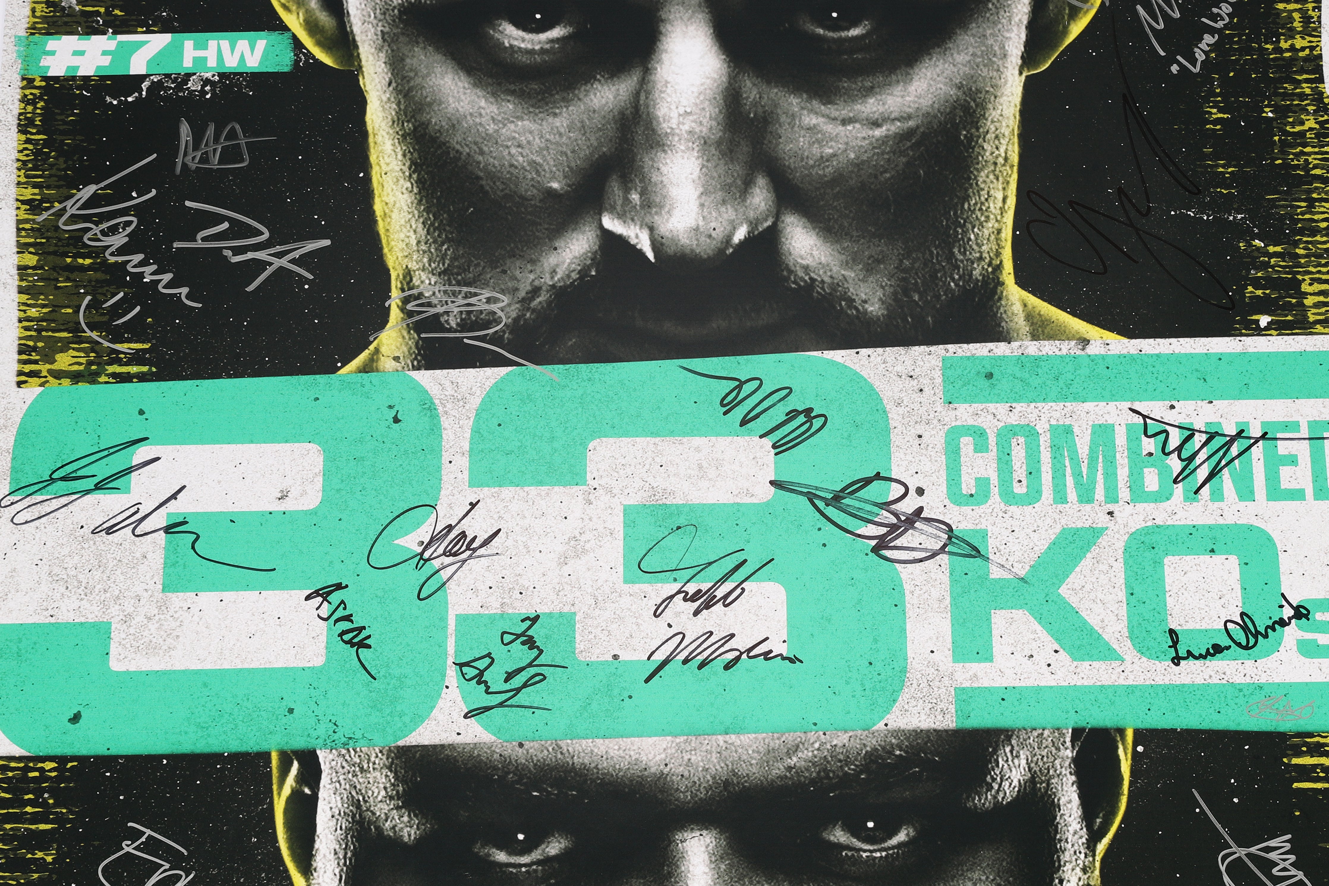 UFC Fight Night: Volkov vs Rozenstruik Autographed Event Poster