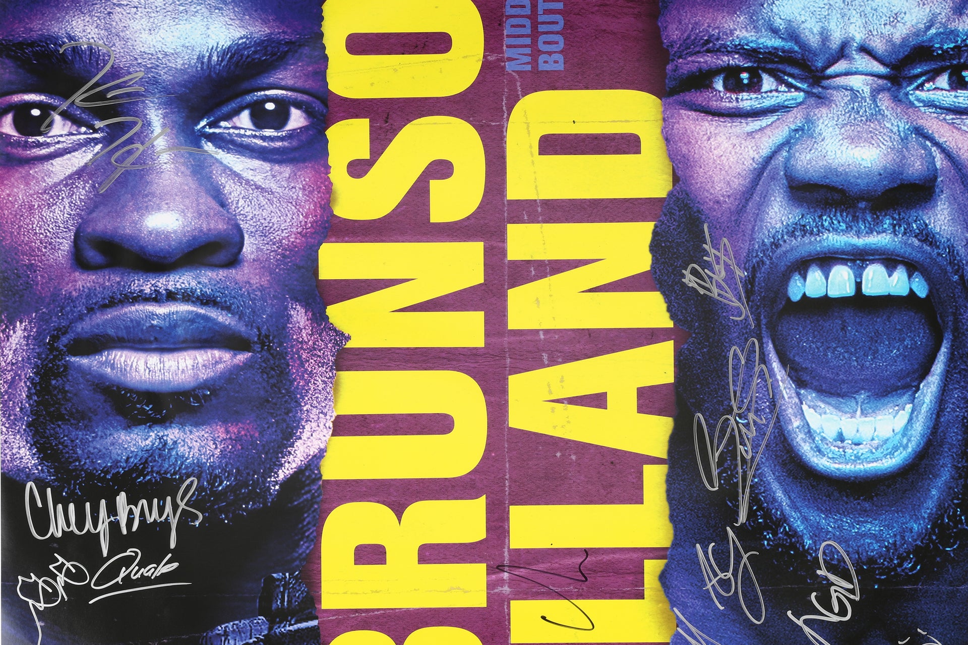 UFC Fight Night: Brunson vs Holland Autographed Event Poster