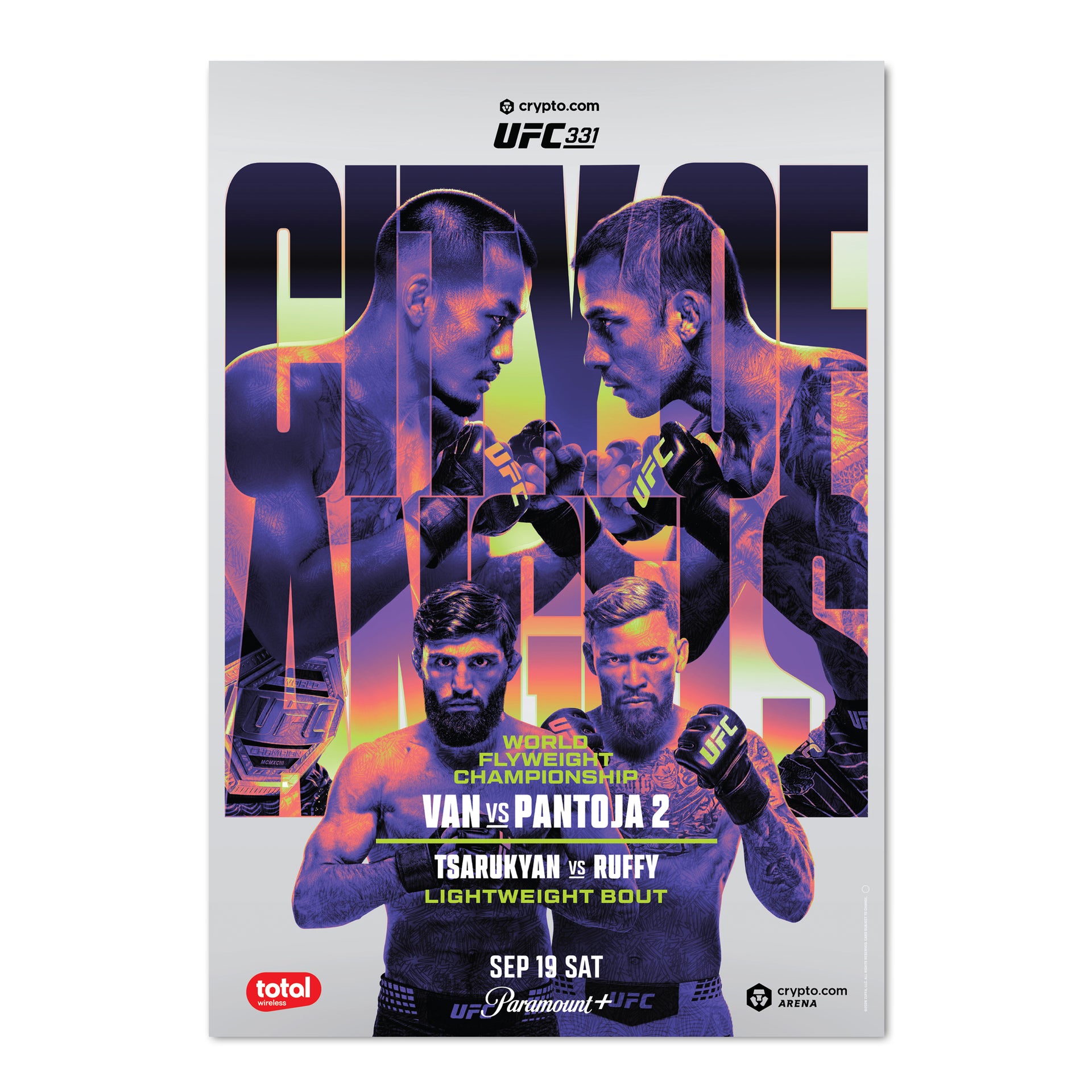 UFC 331: Van vs Pantoja 2 Autographed Event Poster