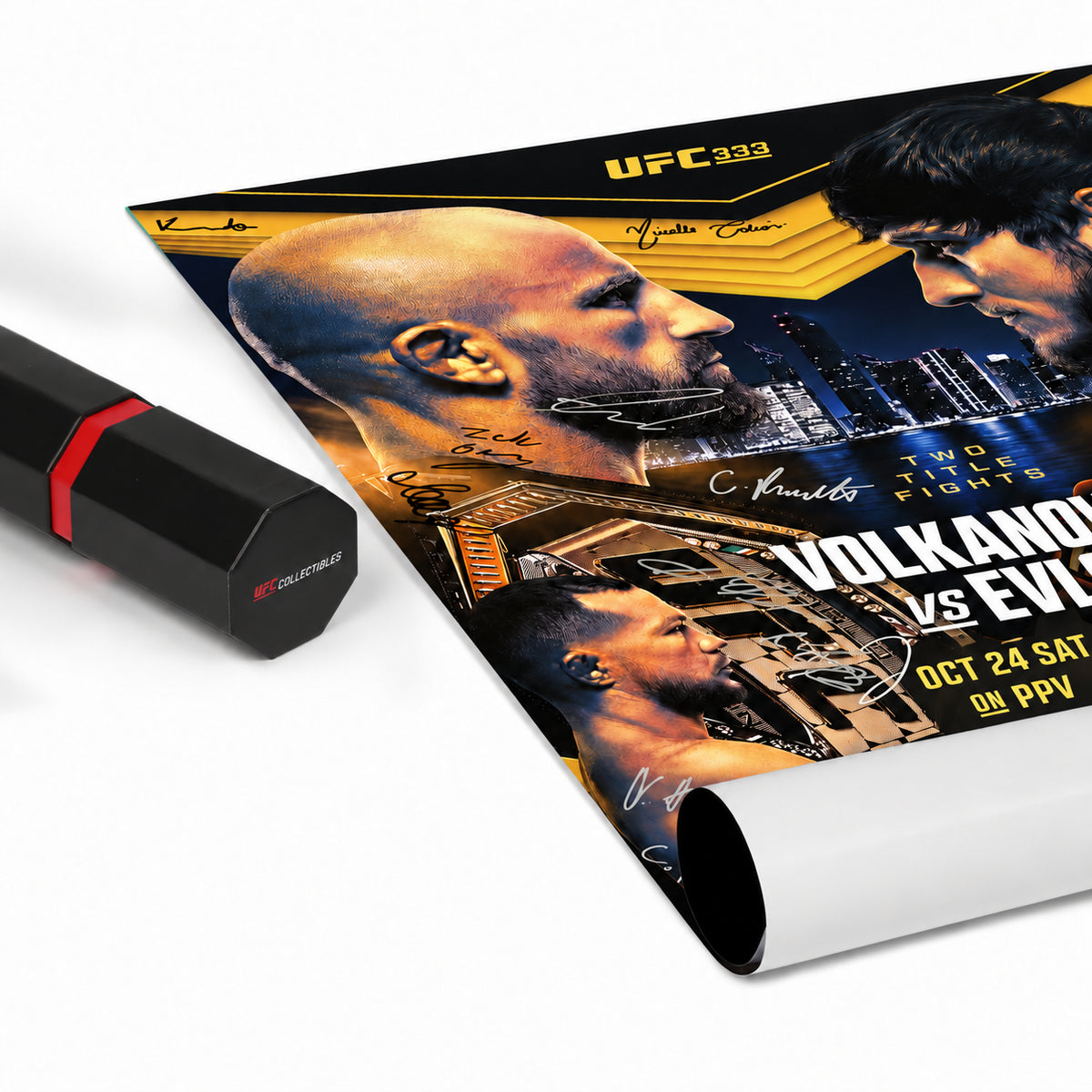 UFC 333: Volkanovski vs Evloev First Edition Autographed Event Poster