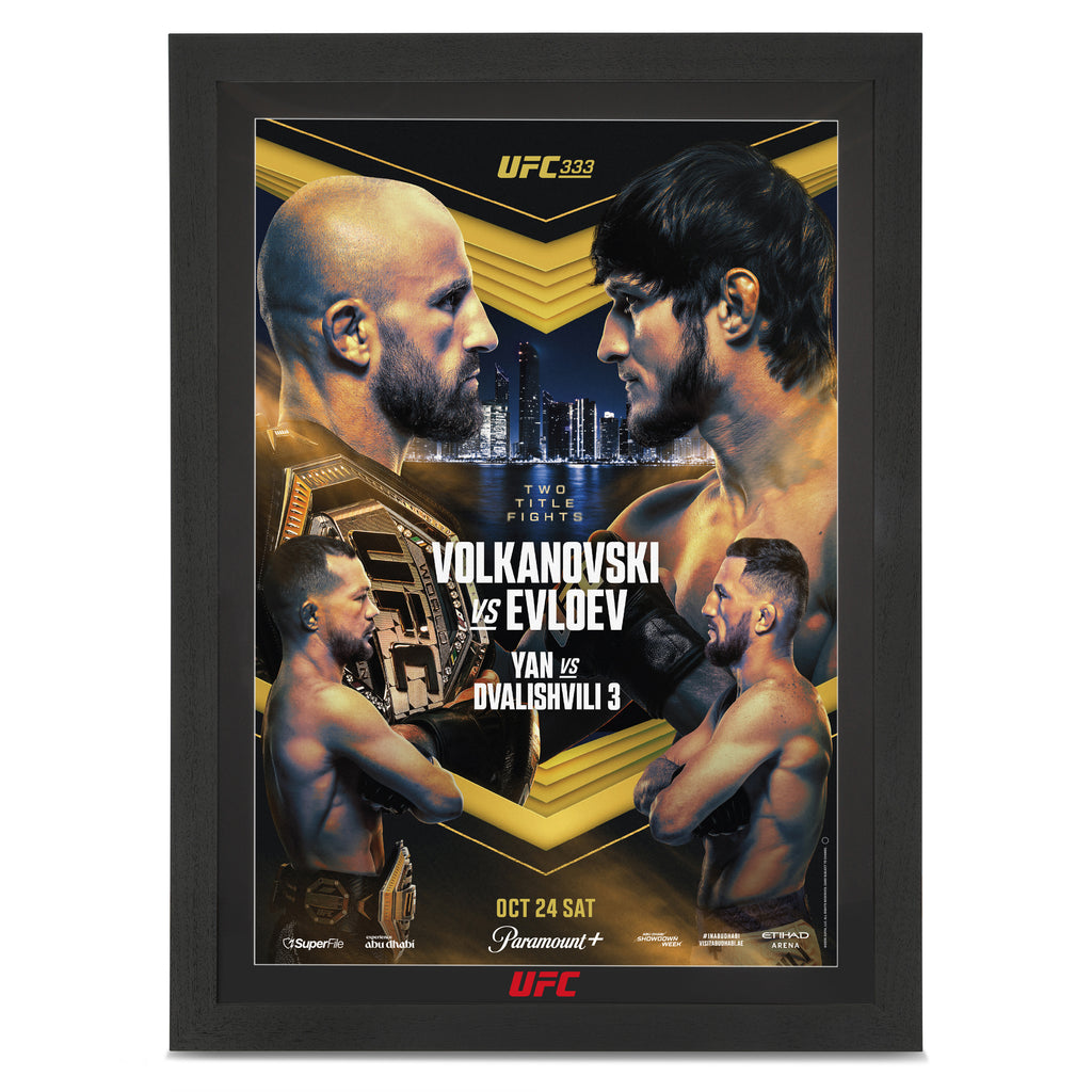 UFC 333: Volkanovski vs Evloev Autographed Event Poster