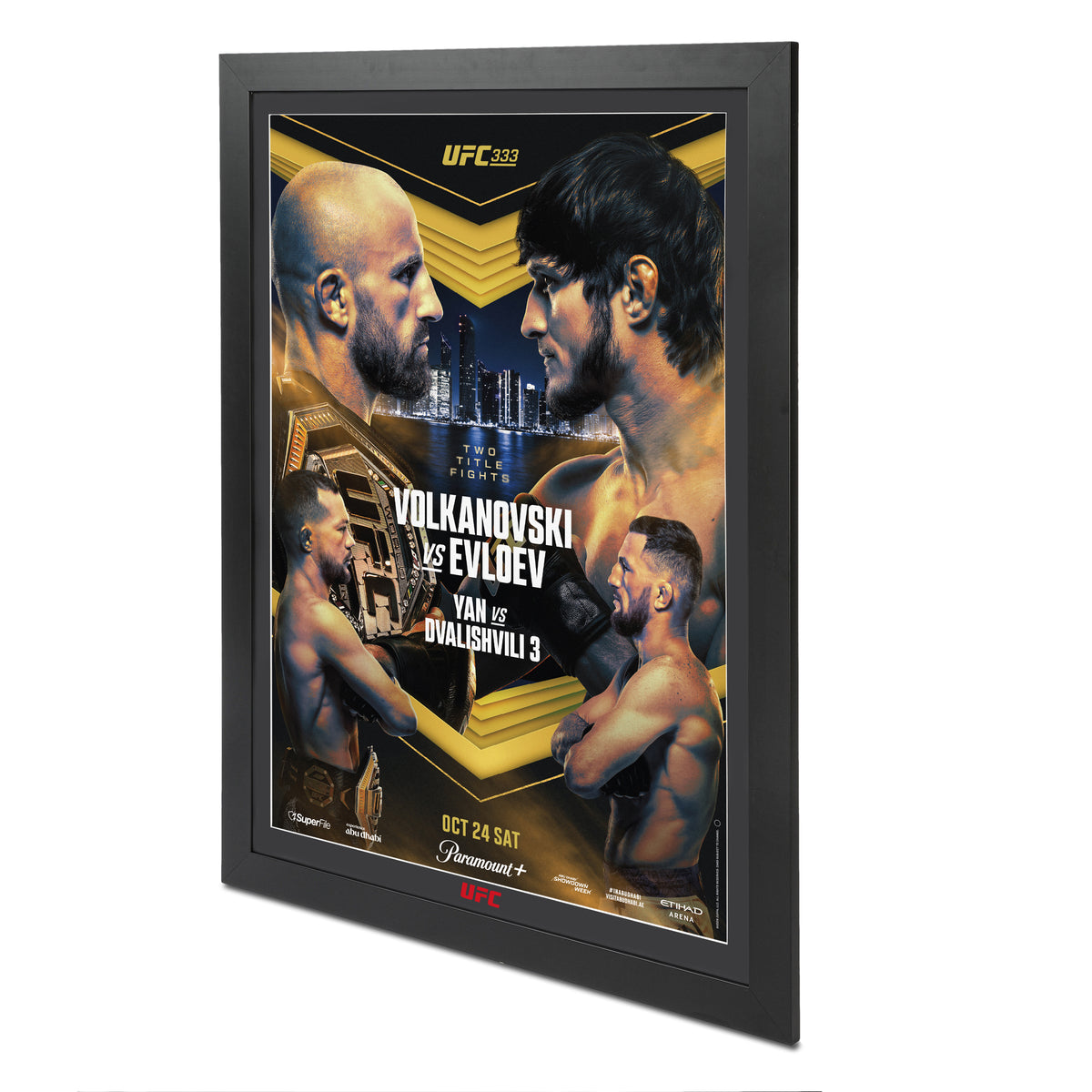 UFC 333: Volkanovski vs Evloev Autographed Event Poster