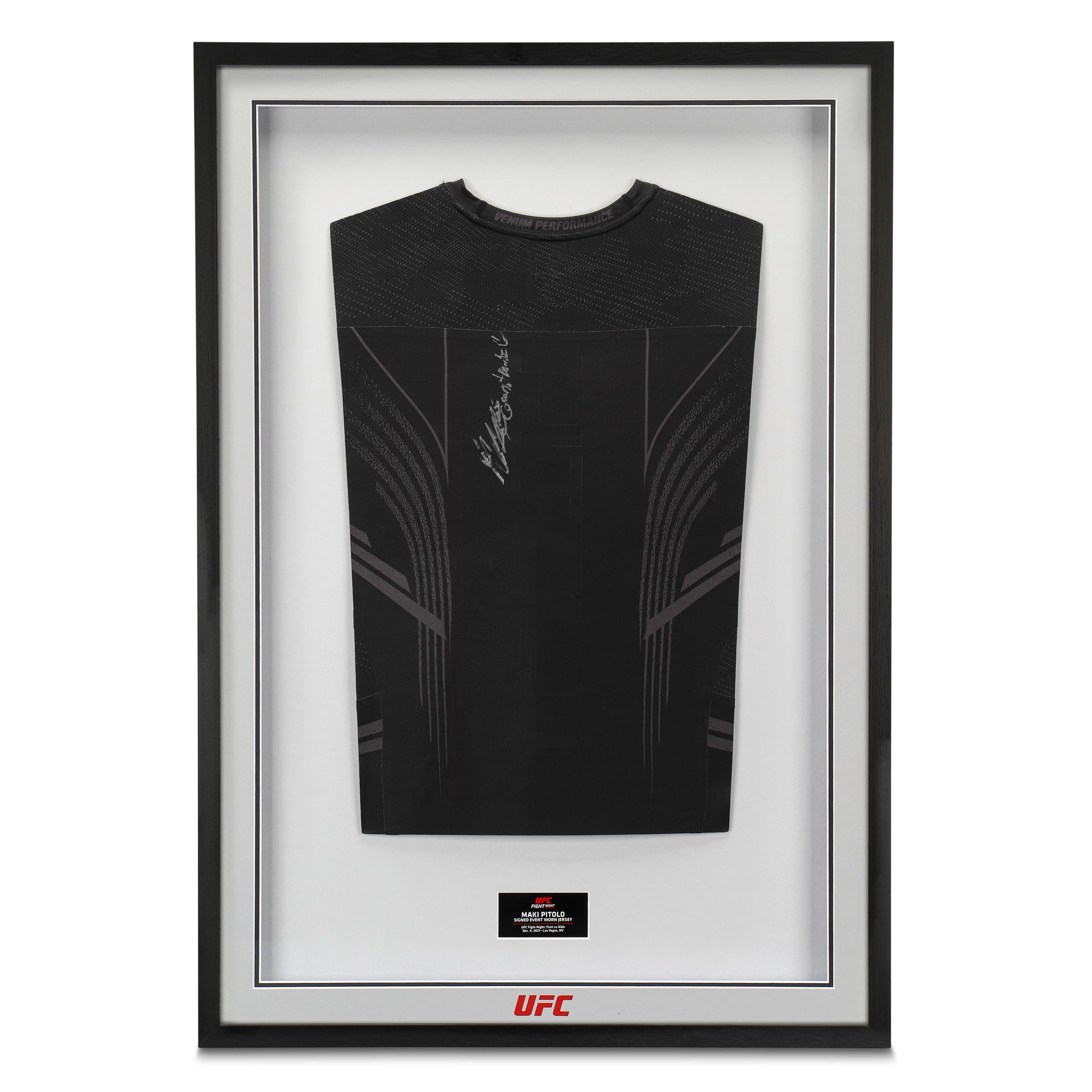 Maki Pitolo Signed 1-of-1 Fight Issued Jersey UFC Fight Night: Font vs Aldo