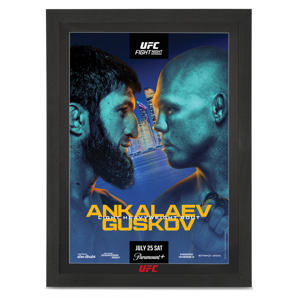 UFC Fight Night: Ankalaev vs Guskov Autographed Event Poster