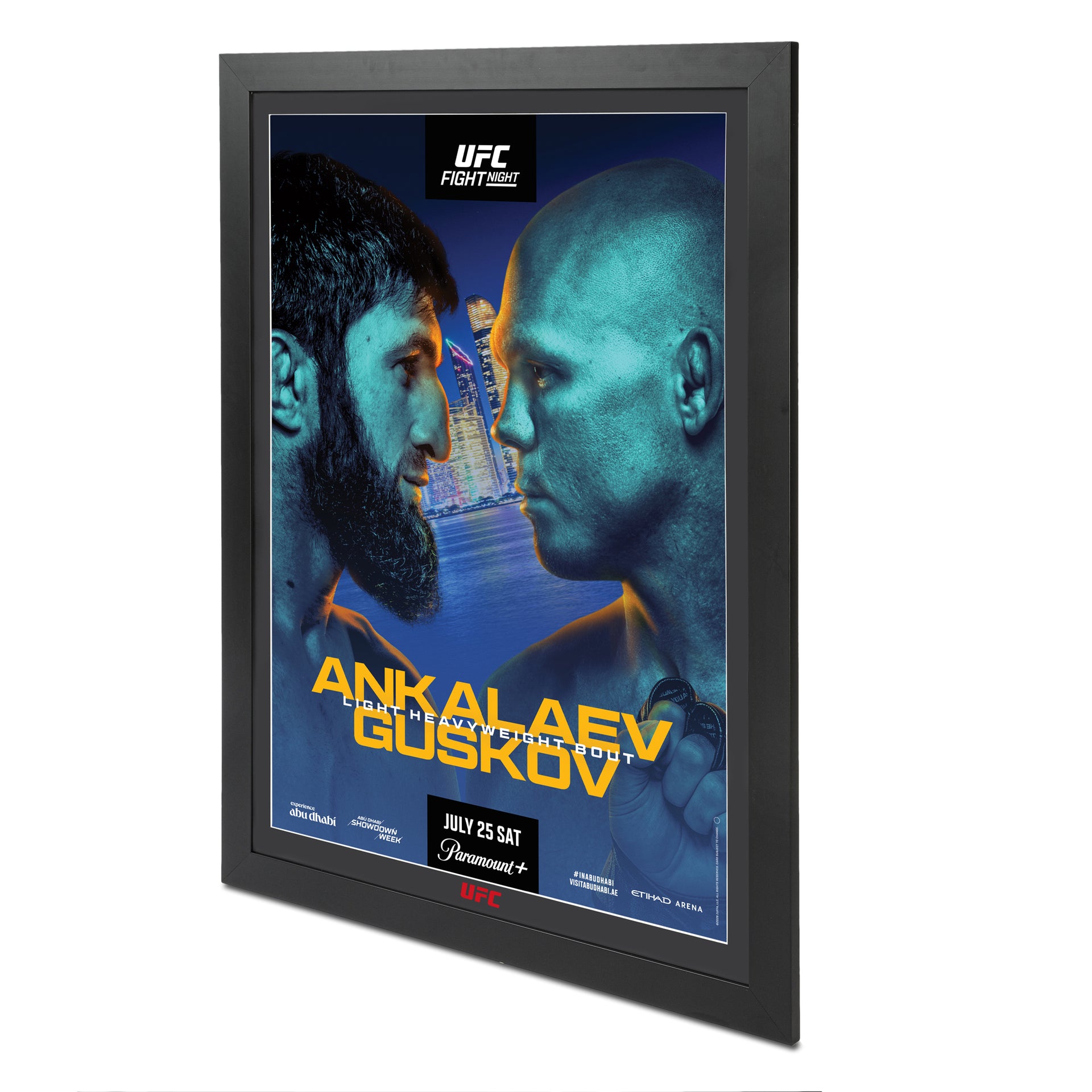 UFC Fight Night: Ankalaev vs Guskov Autographed Event Poster