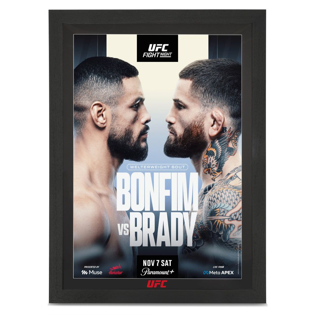 UFC Fight Night: Bonfim vs Brady Autographed Event Poster