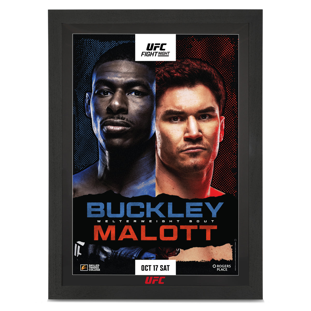 UFC Fight Night: Buckley vs Malott Autographed Event Poster