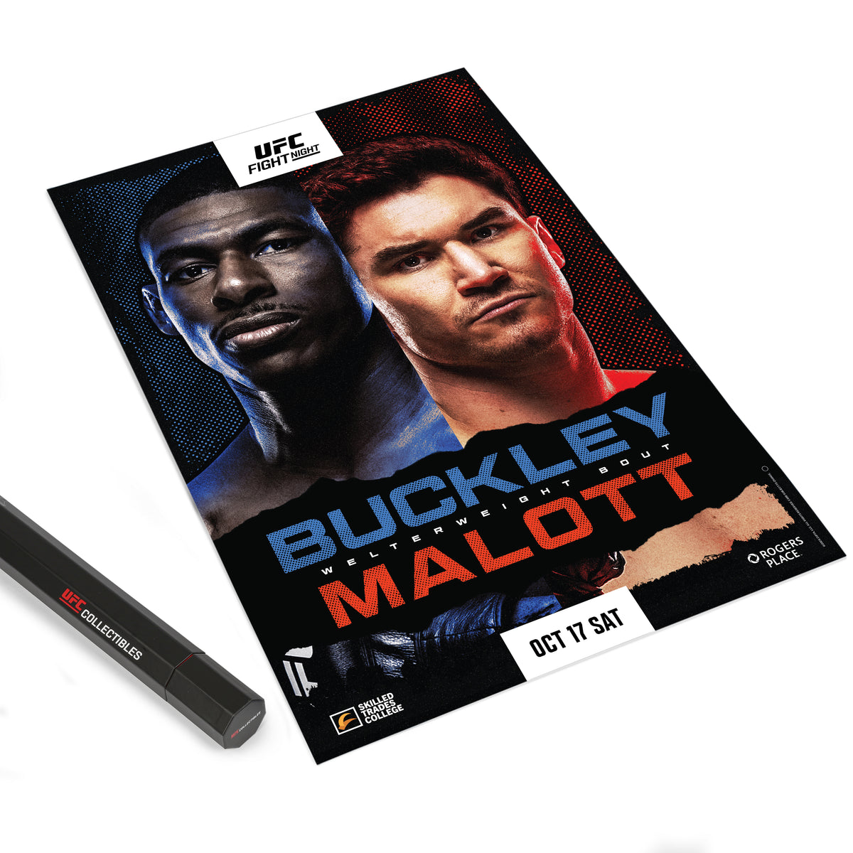 UFC Fight Night: Buckley vs Malott Autographed Event Poster