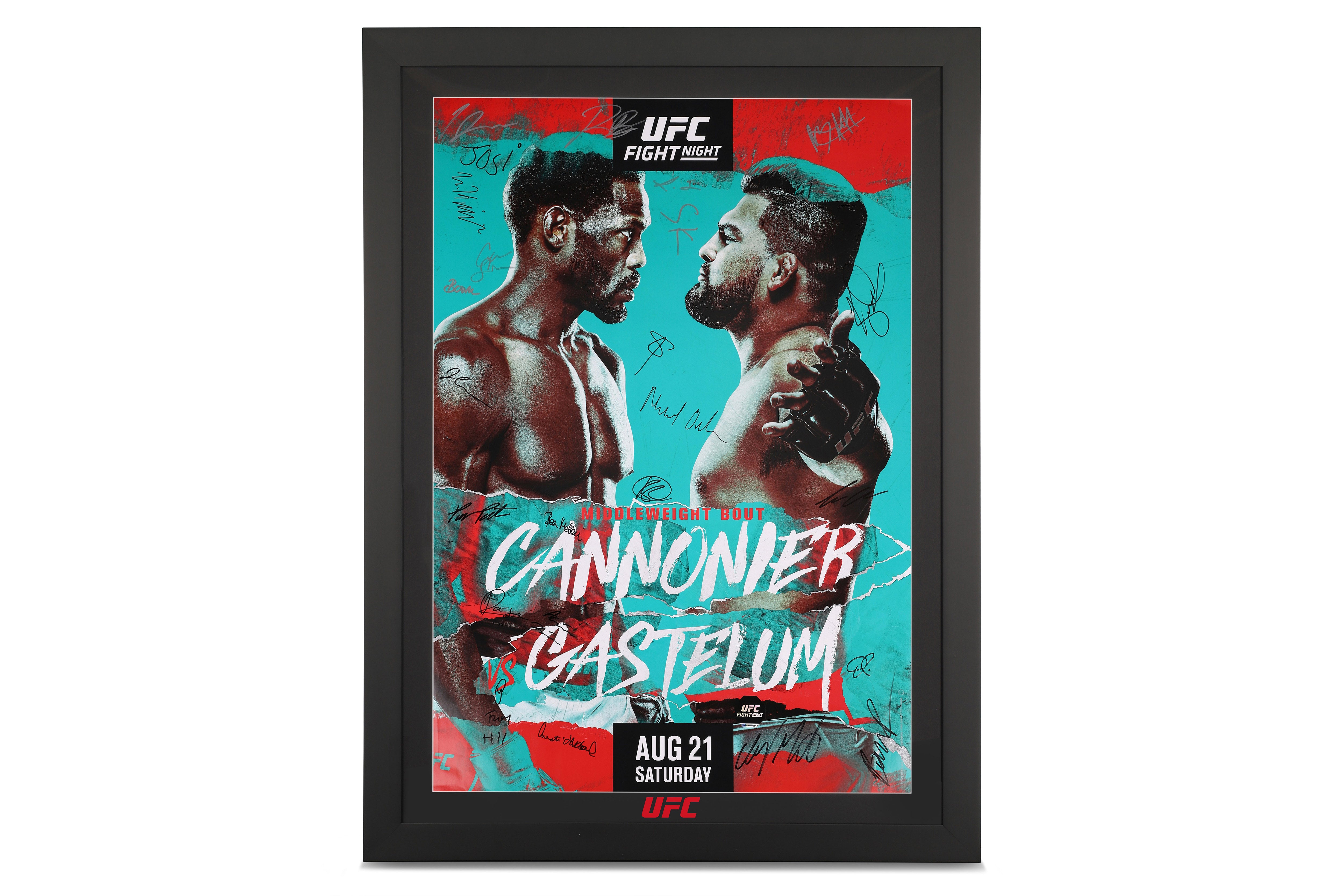 UFC Fight Night: Cannonier vs Gastelum Autographed Event Poster