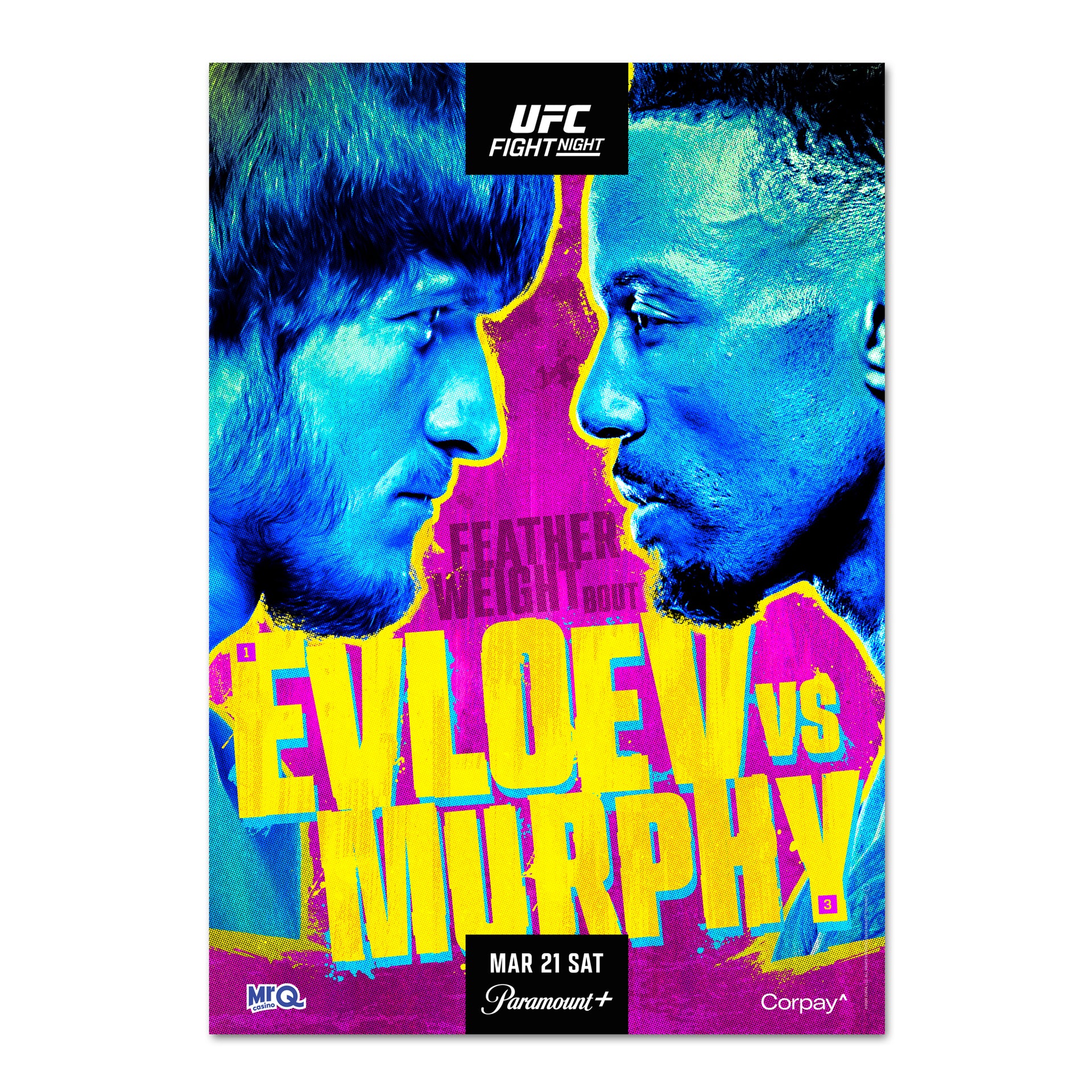 UFC Fight Night: Evloev vs Murphy Autographed Event Poster