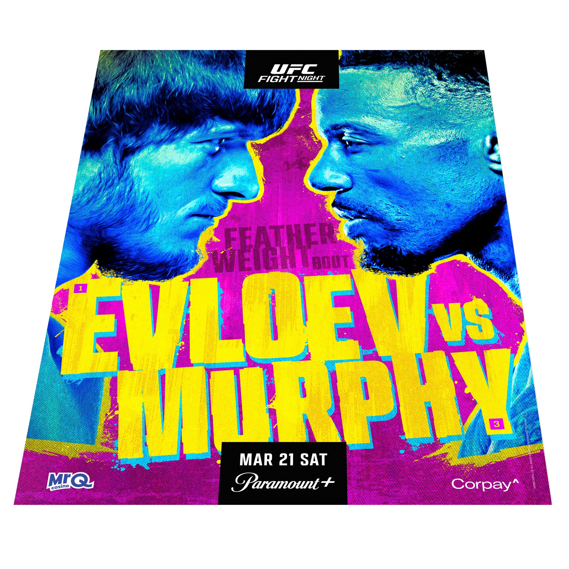 UFC Fight Night: Evloev vs Murphy First Edition Autographed Event Poster