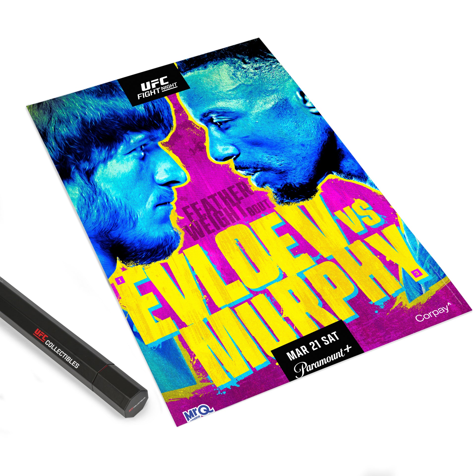 UFC Fight Night: Evloev vs Murphy First Edition Autographed Event Poster