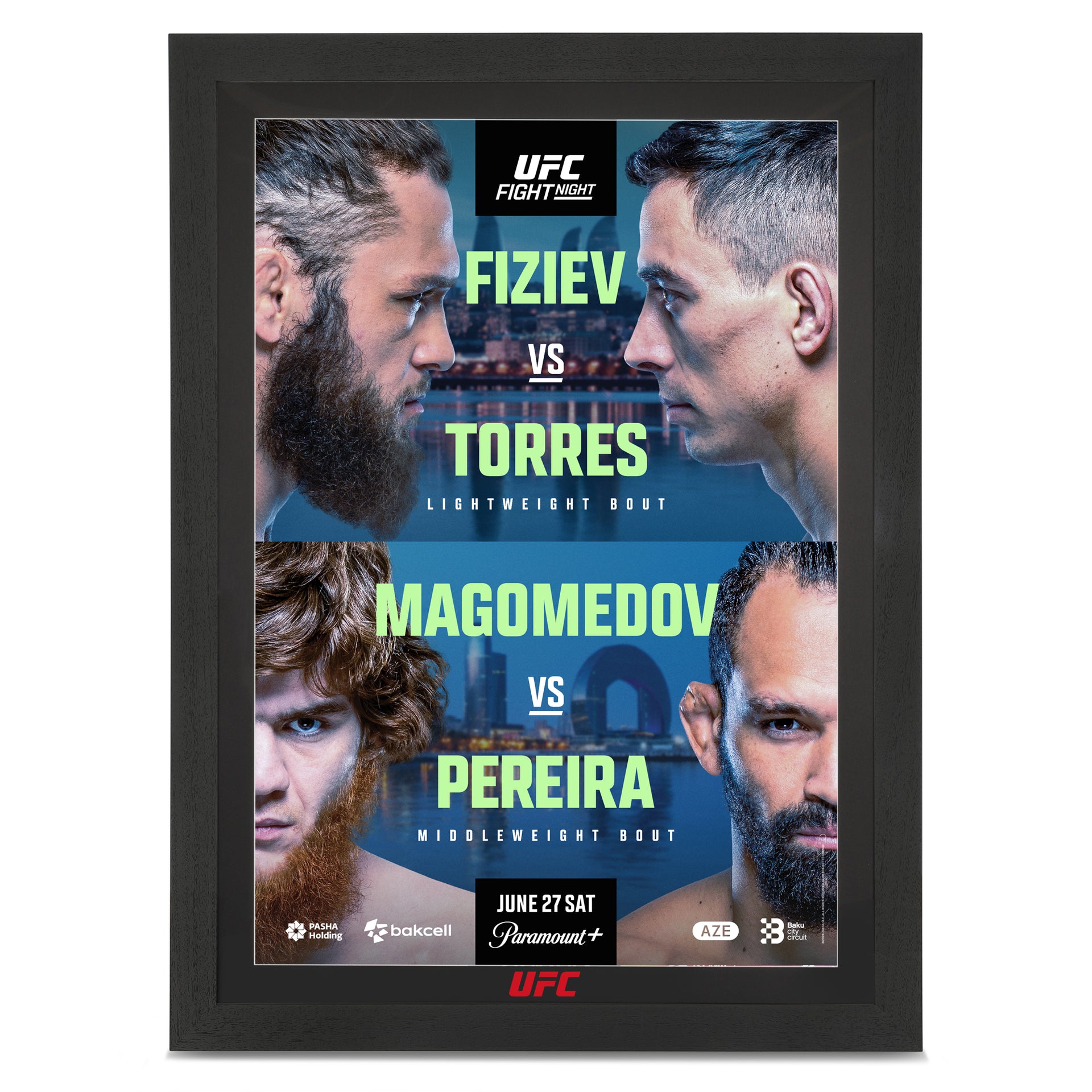 UFC Fight Night: Fiziev vs Torres First Edition Autographed Event Poster