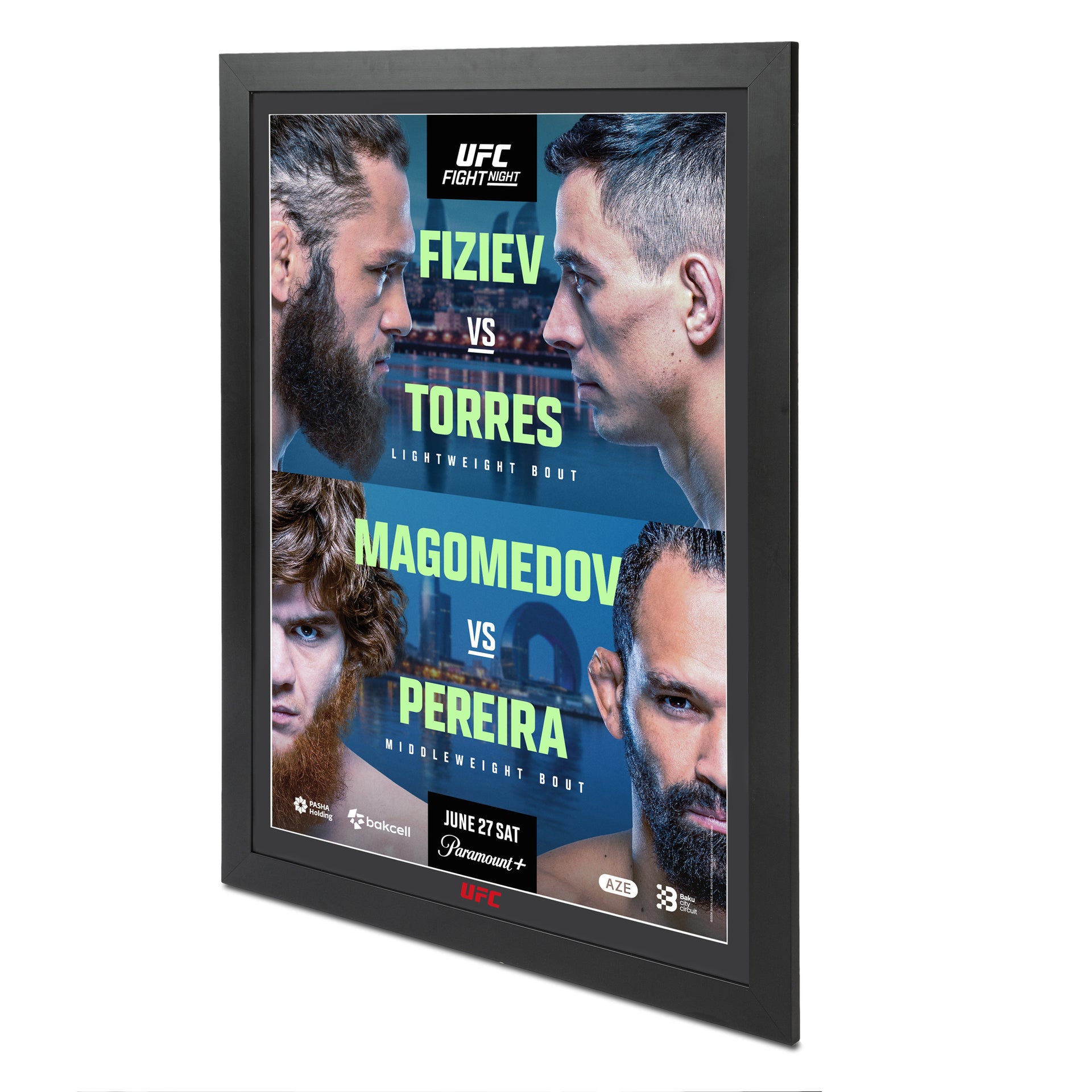 UFC Fight Night: Fiziev vs Torres Autographed Event Poster