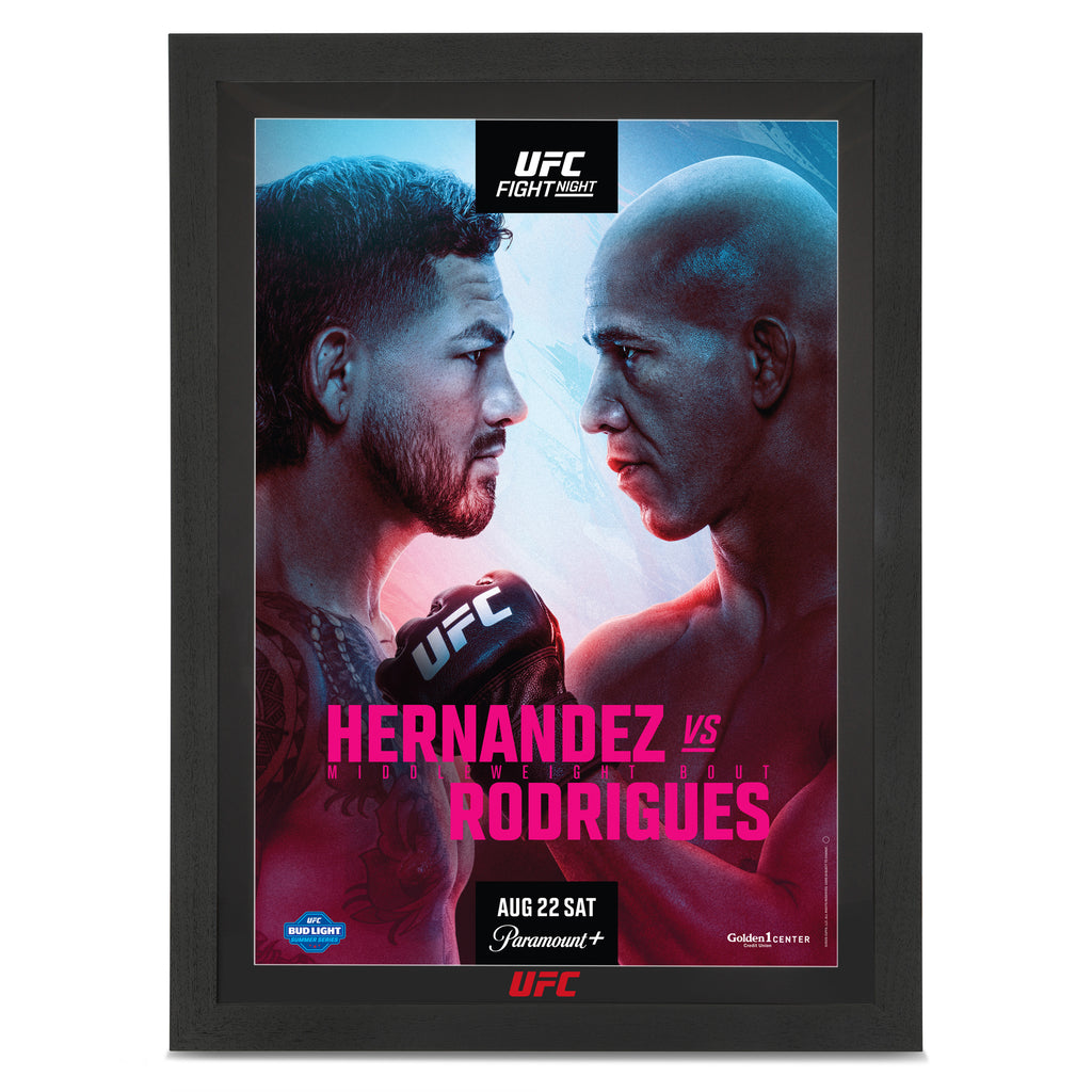 UFC Fight Night: Hernandez vs Rodrigues Autographed Event Poster
