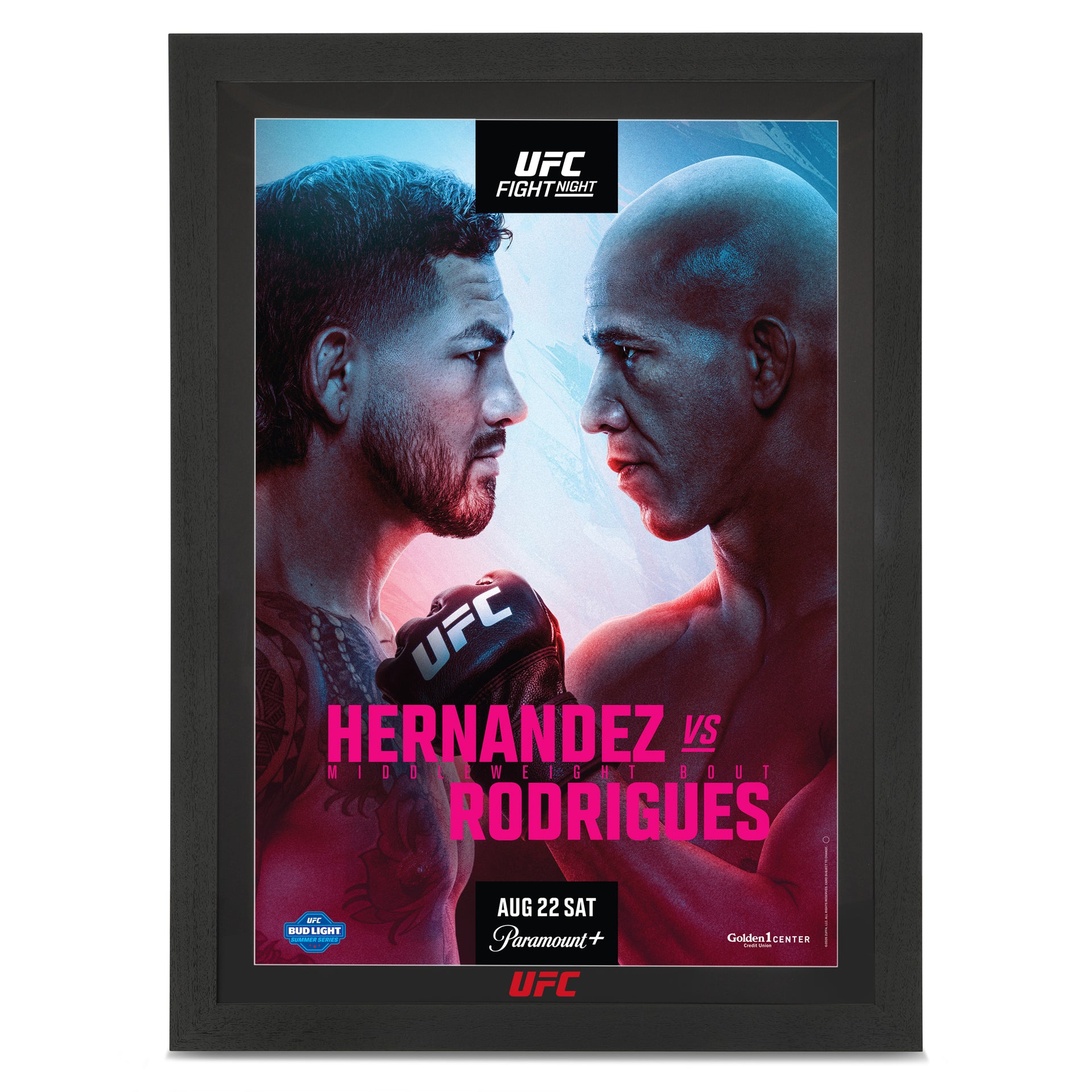 UFC Fight Night: Hernandez vs Rodrigues Autographed Event Poster