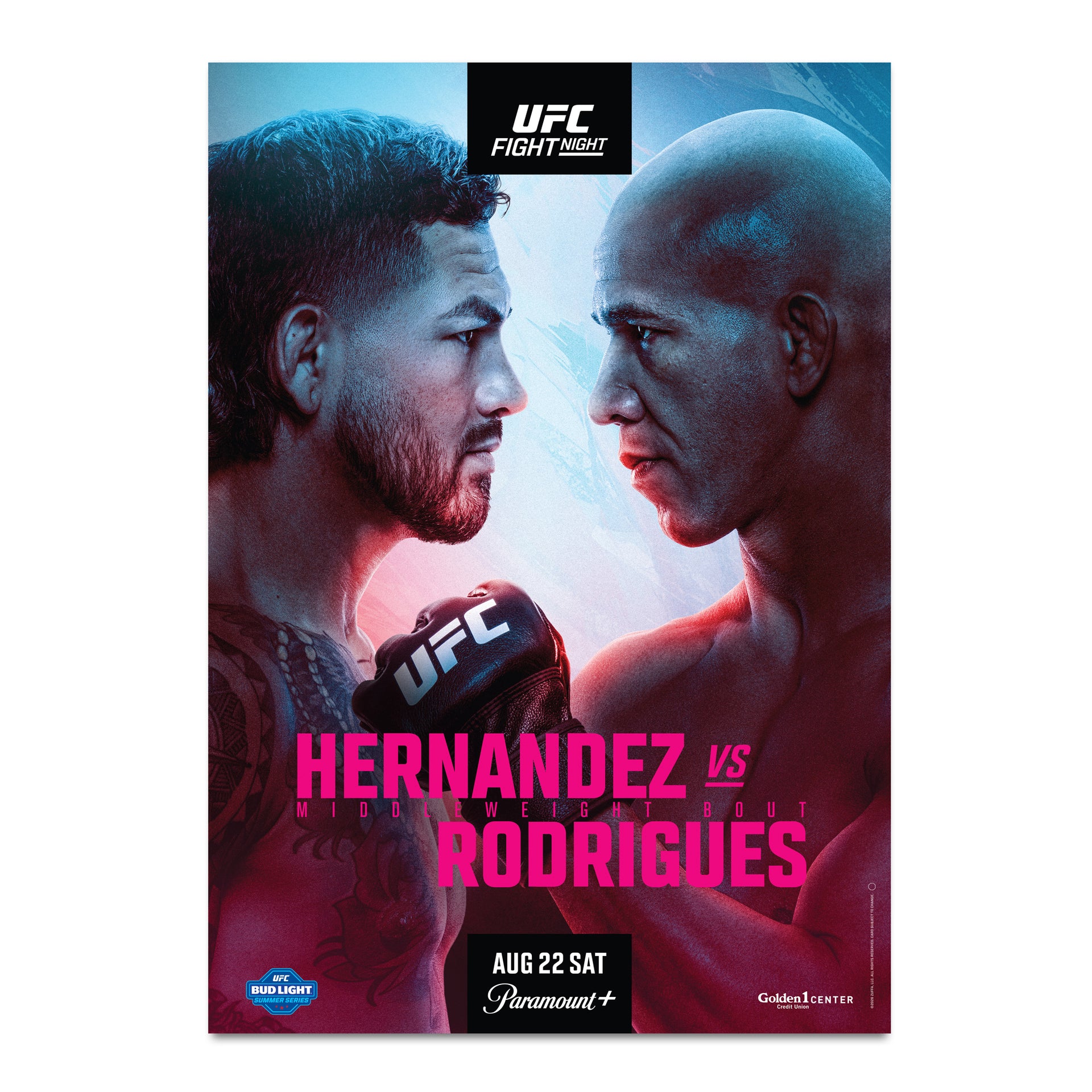 UFC Fight Night: Hernandez vs Rodrigues Autographed Event Poster