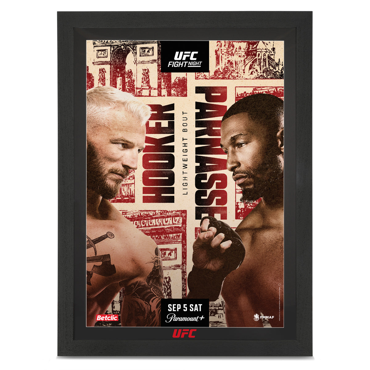 UFC Fight Night: Hooker vs Parnasse First Edition Autographed Event Poster