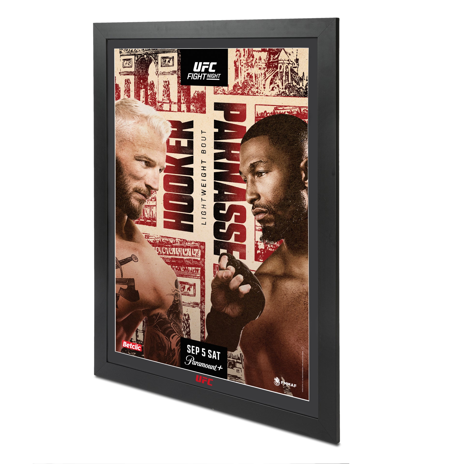 UFC Fight Night: Hooker vs Parnasse First Edition Autographed Event Poster