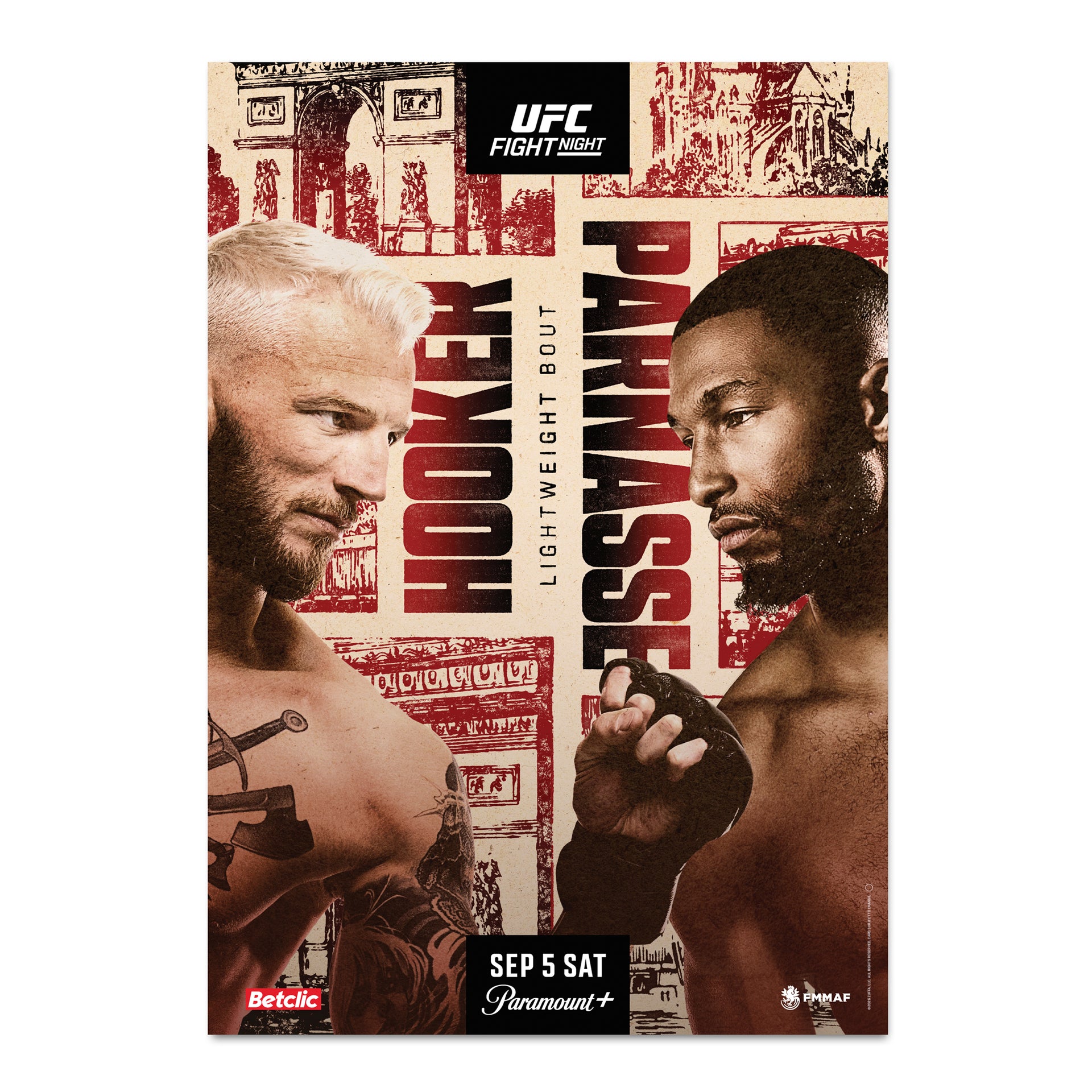 UFC Fight Night: Hooker vs Parnasse First Edition Autographed Event Poster