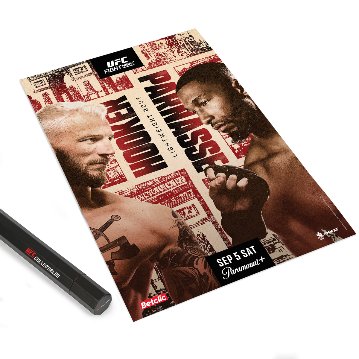UFC Fight Night: Hooker vs Parnasse First Edition Autographed Event Poster