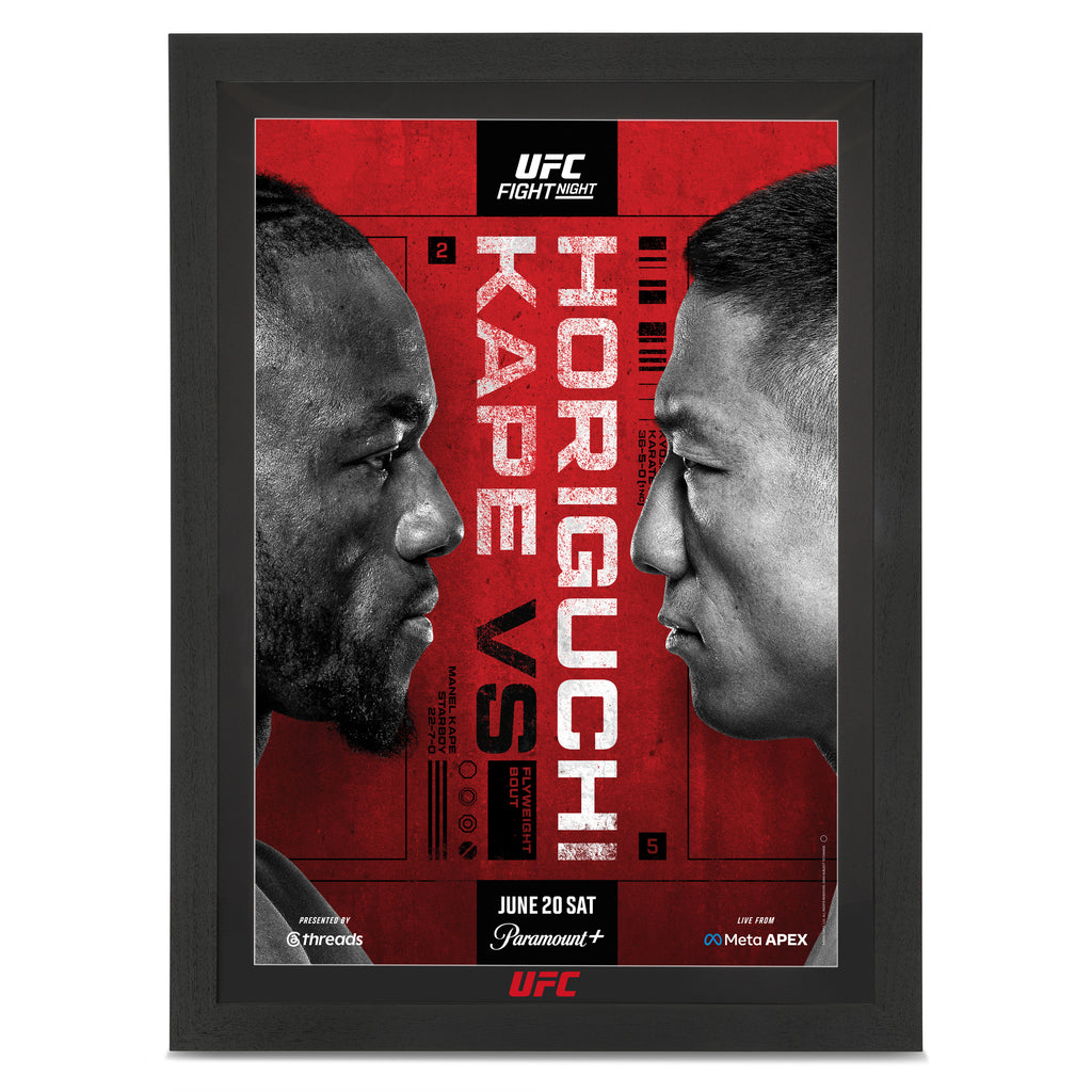 UFC Fight Night: Kape vs Horiguchi Autographed Event Poster