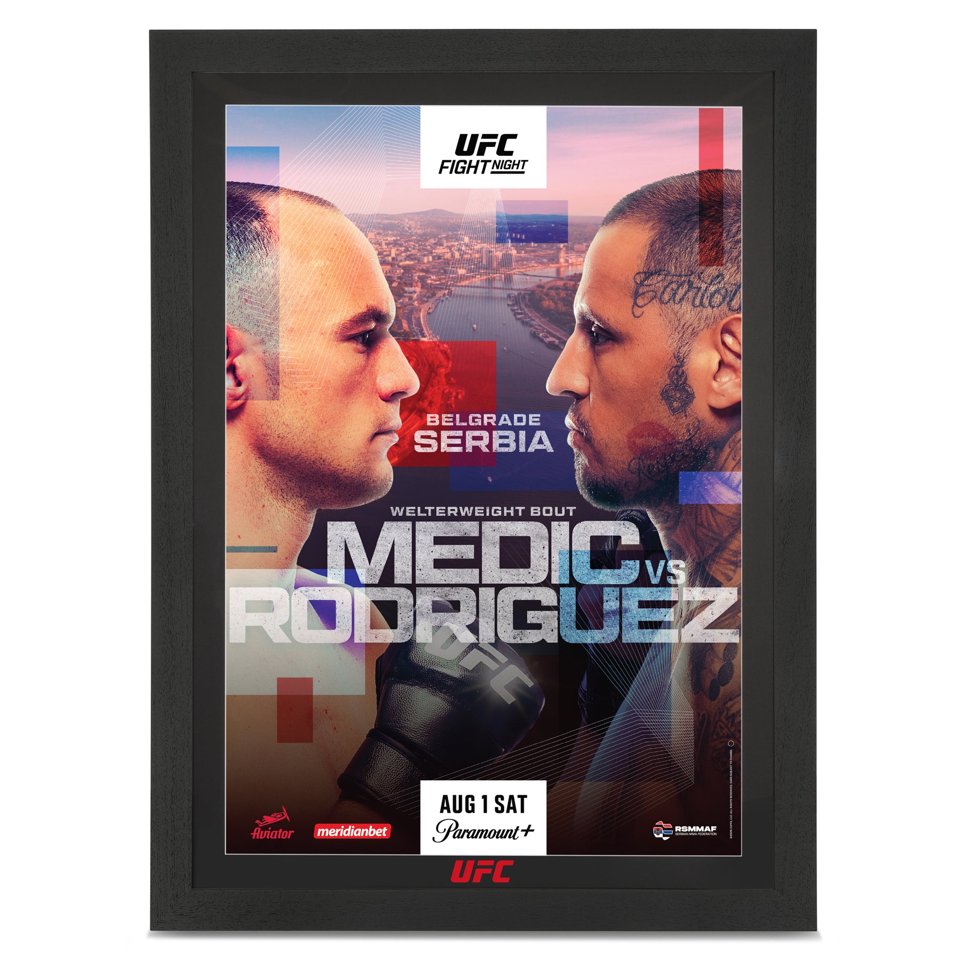 UFC Fight Night: Medic vs Rodriguez First Edition Autographed Event Poster