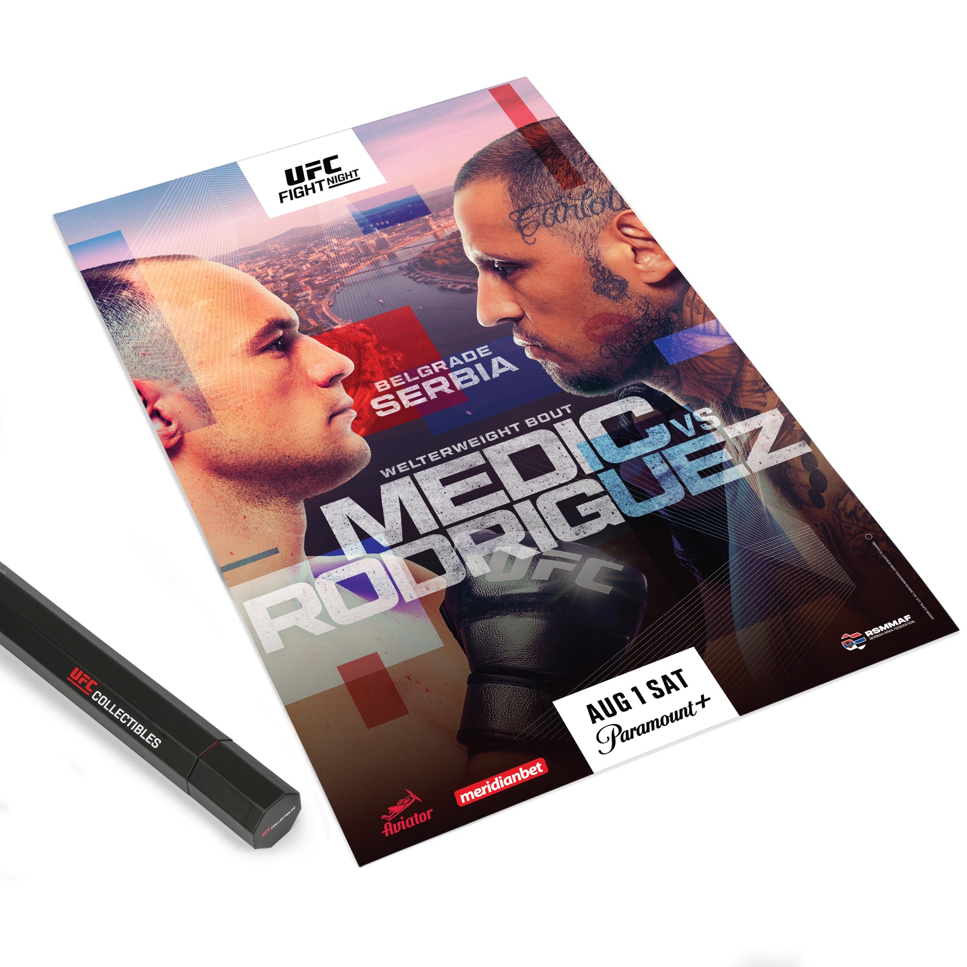 UFC Fight Night: Medic vs Rodriguez First Edition Autographed Event Poster
