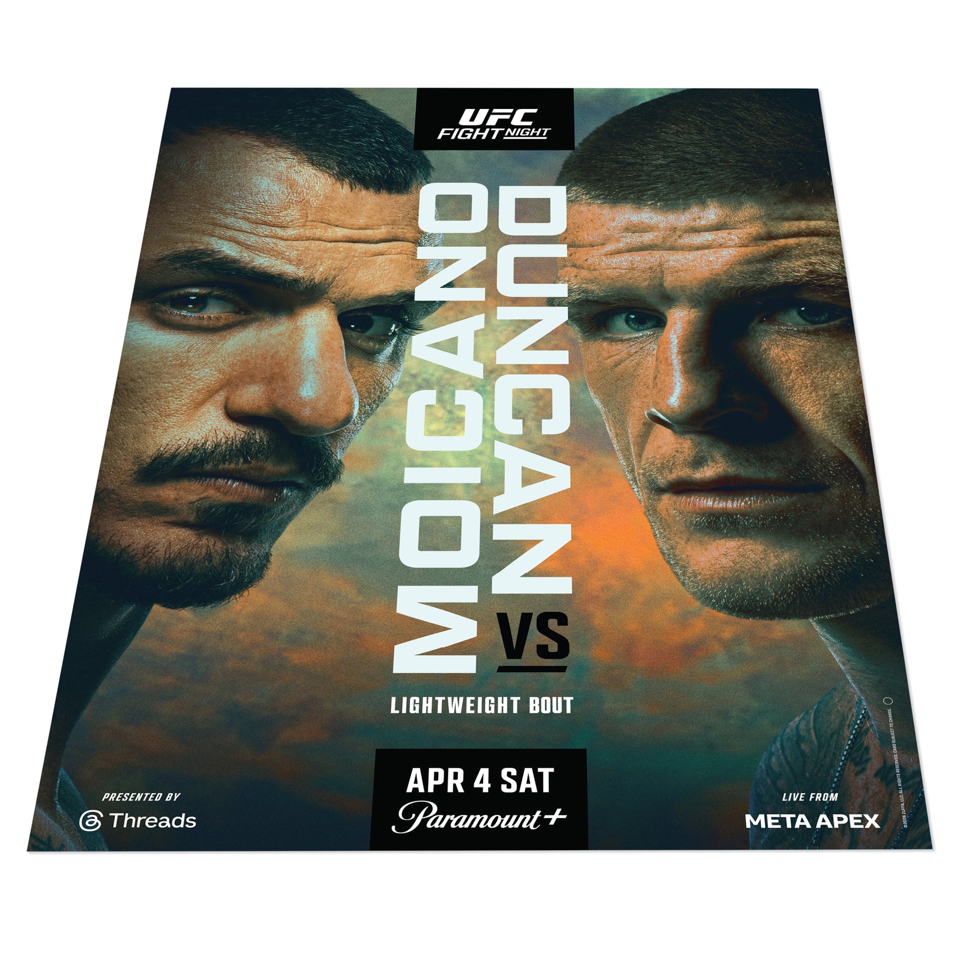 UFC Fight Night: Moicano vs Duncan Autographed Event Poster