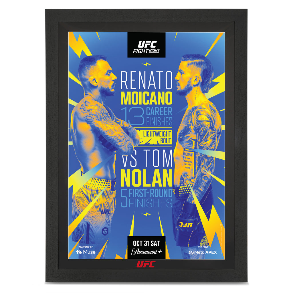UFC Fight Night: Moicano vs Nolan Autographed Event Poster