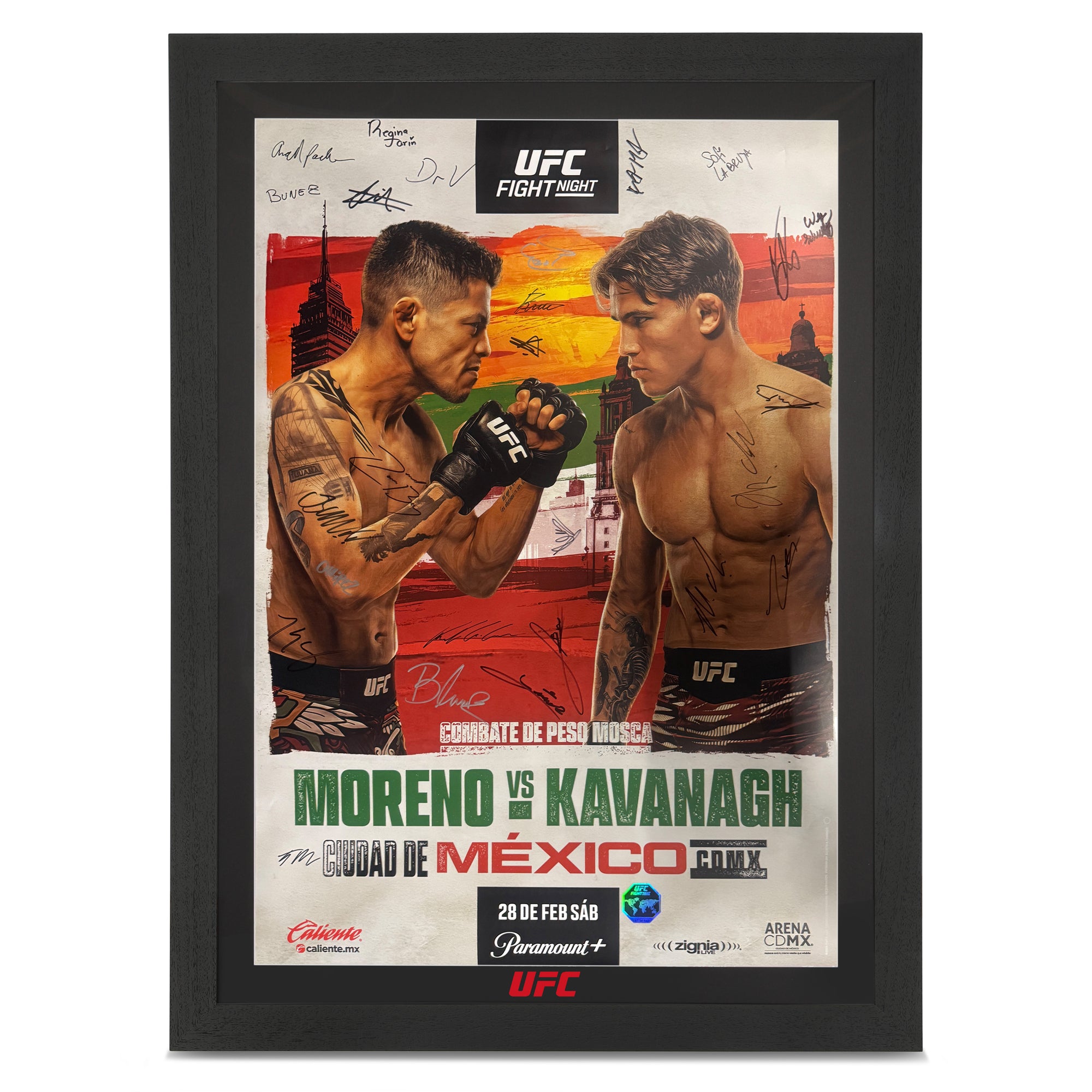 UFC Fight Night: Moreno vs Kavanagh Autographed Event Poster – UFC