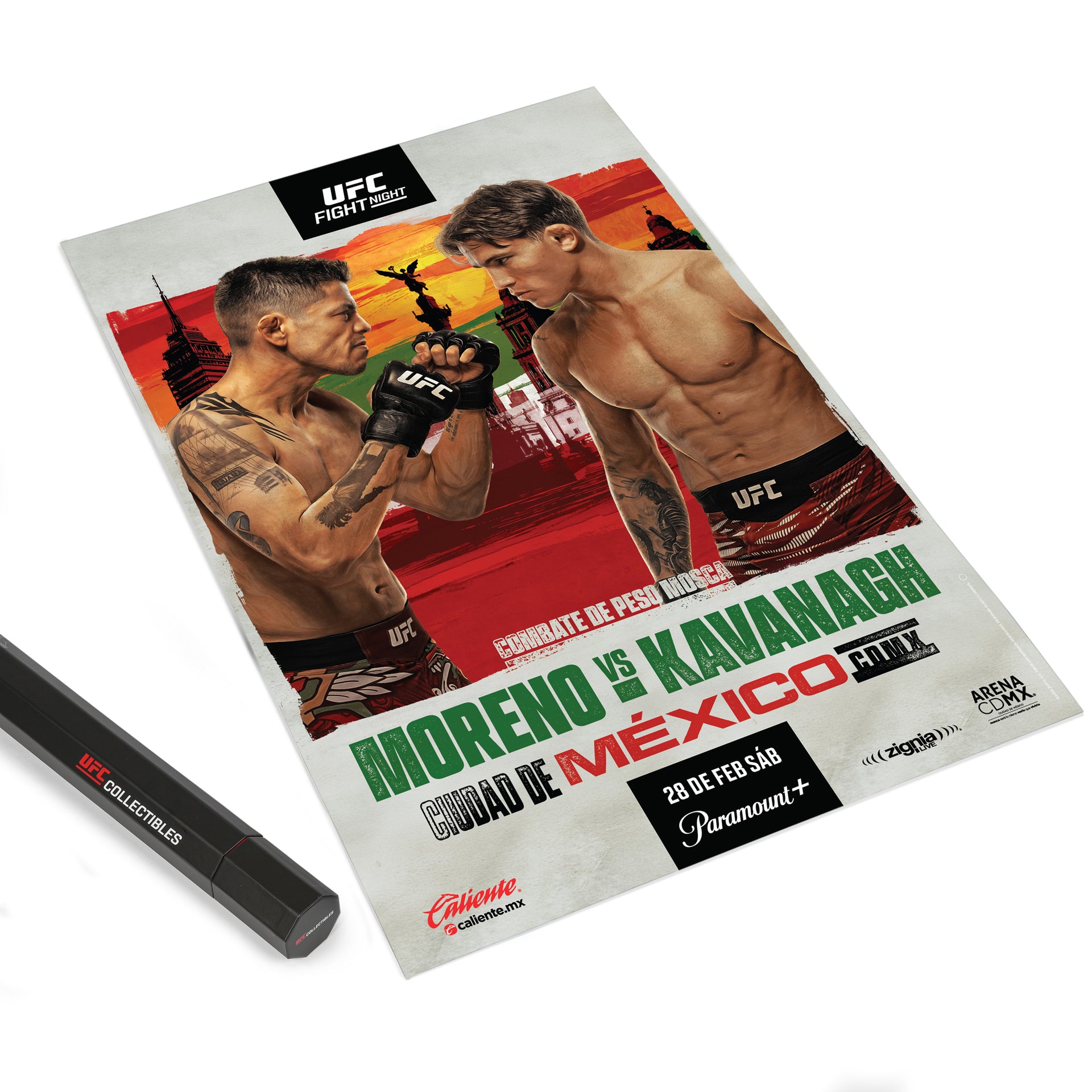 UFC Fight Night: Moreno vs Kavanagh First-Edition Autographed Event Poster