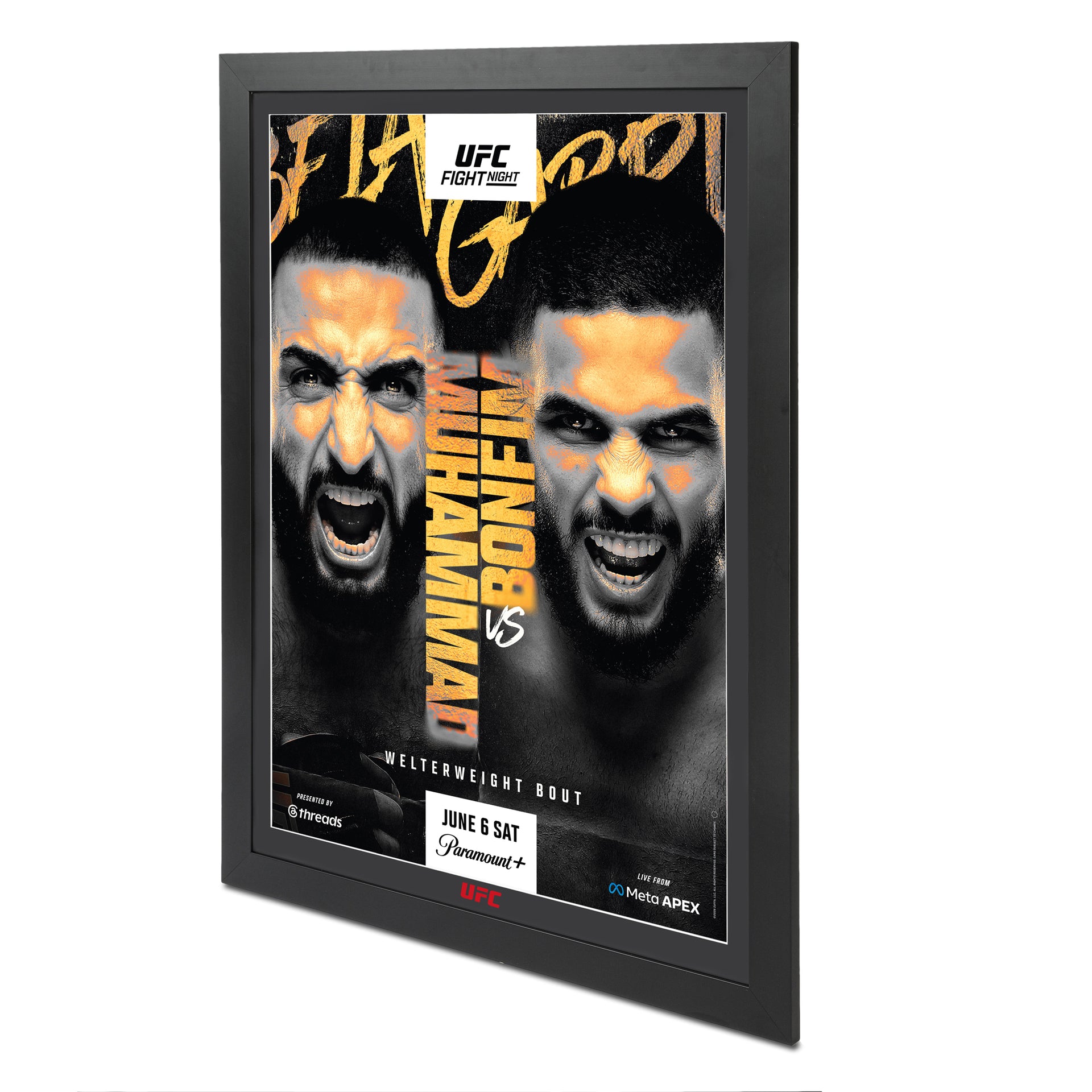 UFC Fight Night: Muhammad vs Bonfim Autographed Event Poster