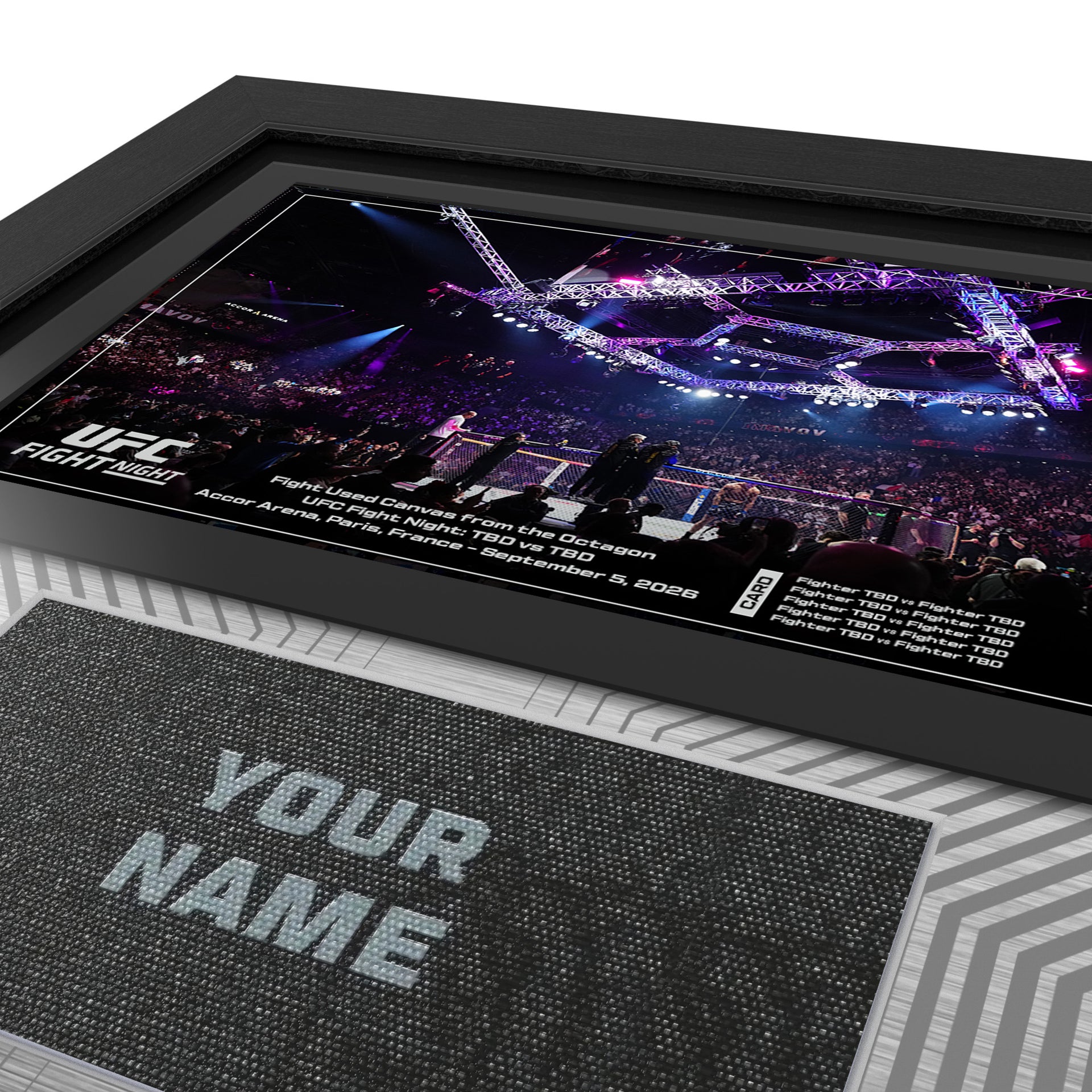 UFC Paris Fight Night Name on Canvas