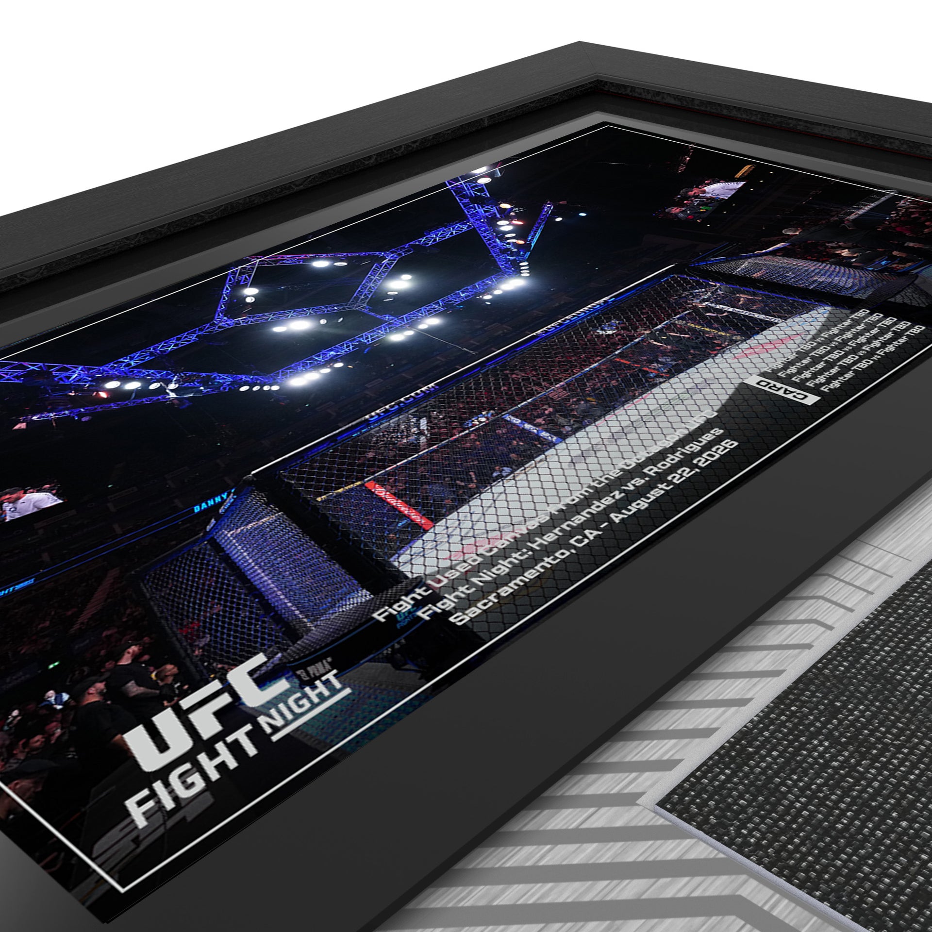 UFC Fight Night: Hernandez vs Rodrigues Name on Canvas