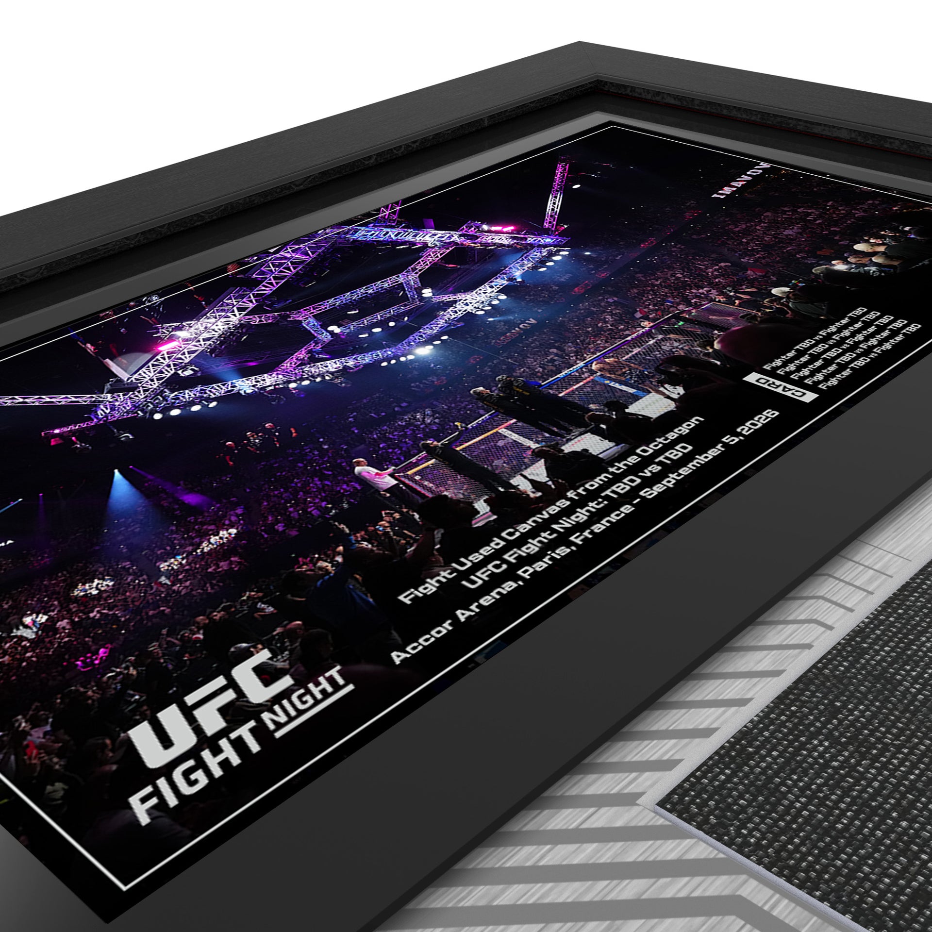 UFC Paris Fight Night Name on Canvas