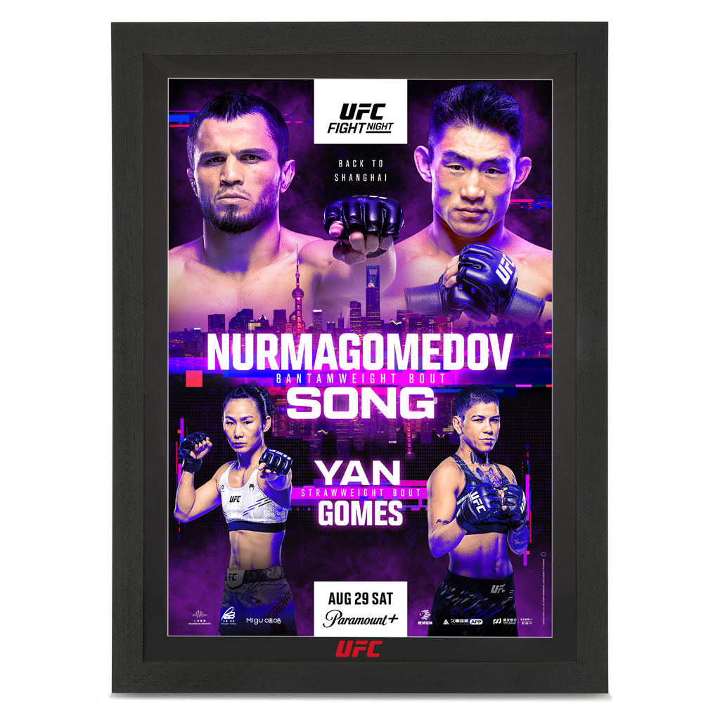 UFC Fight Night: Nurmagomedov vs Song Autographed Event Poster