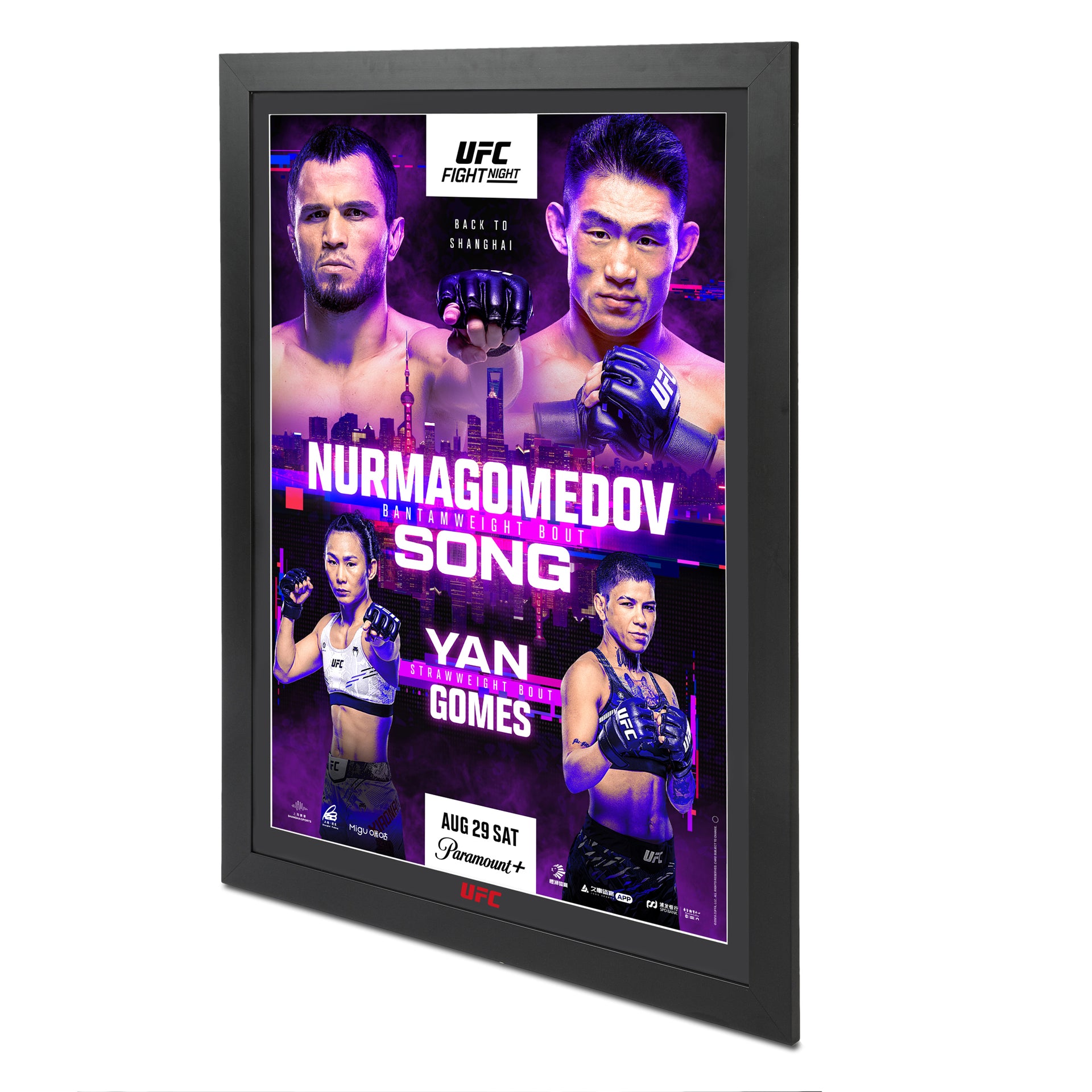 UFC Fight Night: Nurmagomedov vs Song Autographed Event Poster
