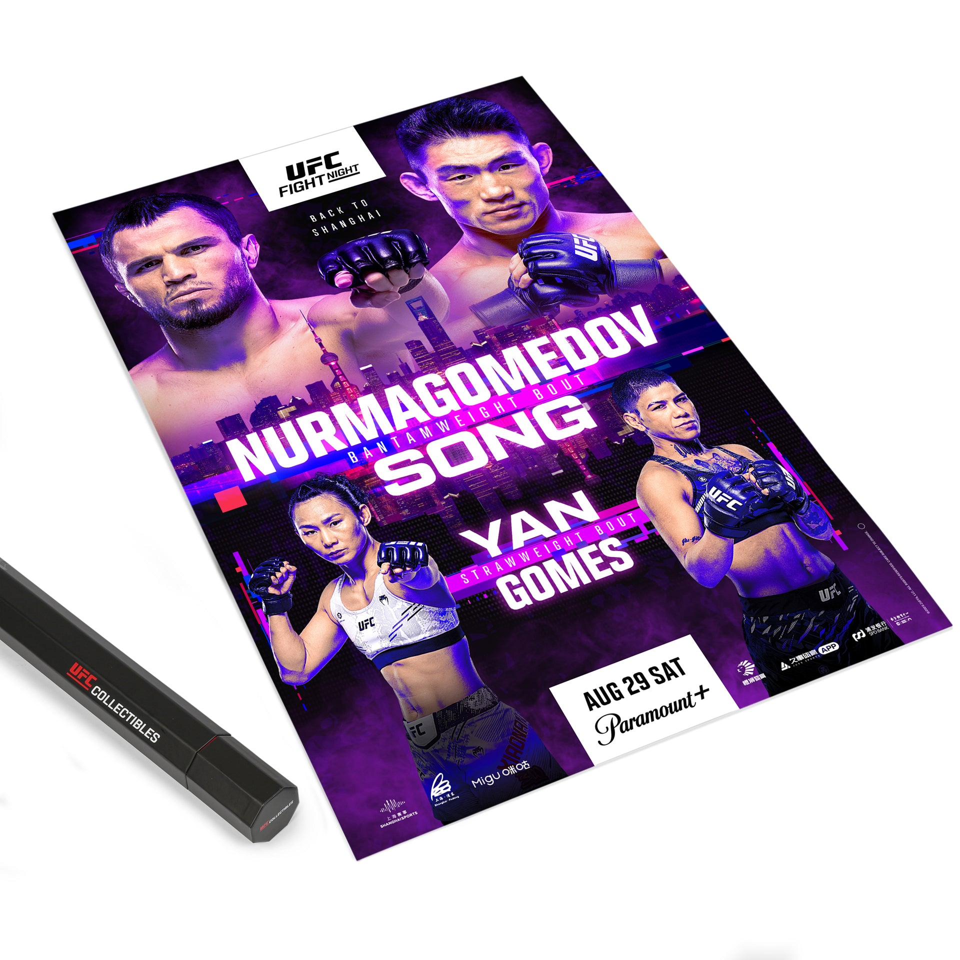 UFC Fight Night: Nurmagomedov vs Song Autographed Event Poster