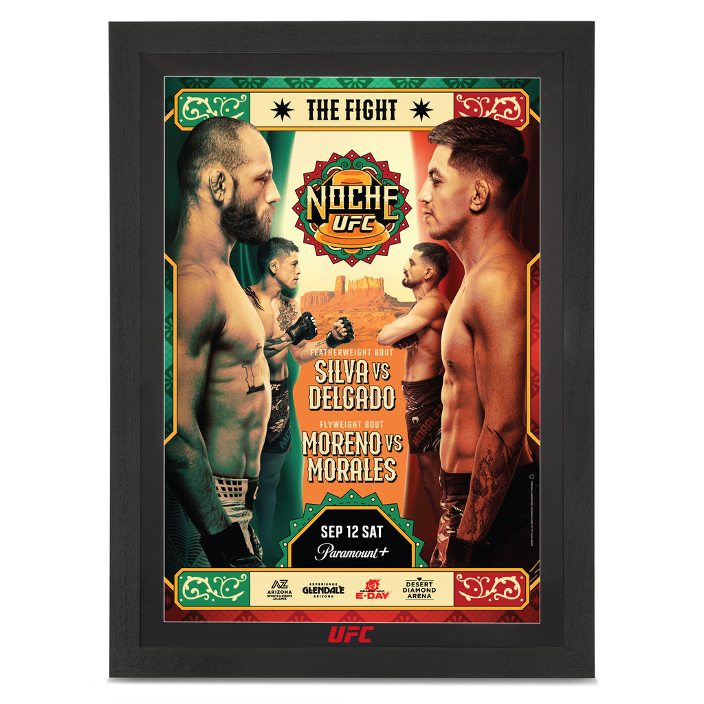 Noche UFC: Silva vs Delgado Autographed Event Poster