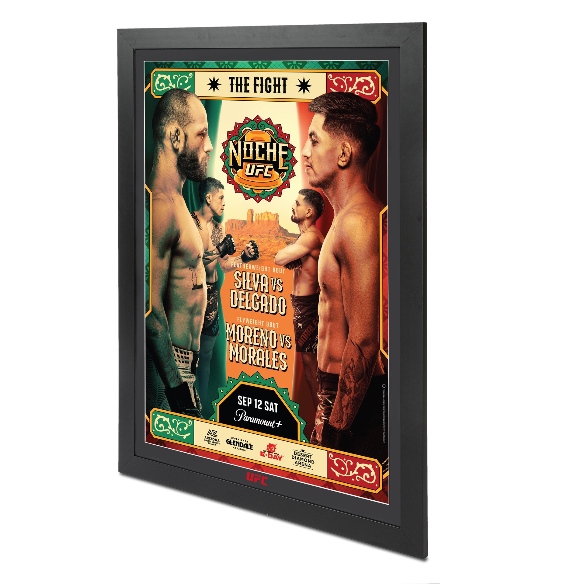 Noche UFC: Silva vs Delgado Autographed Event Poster
