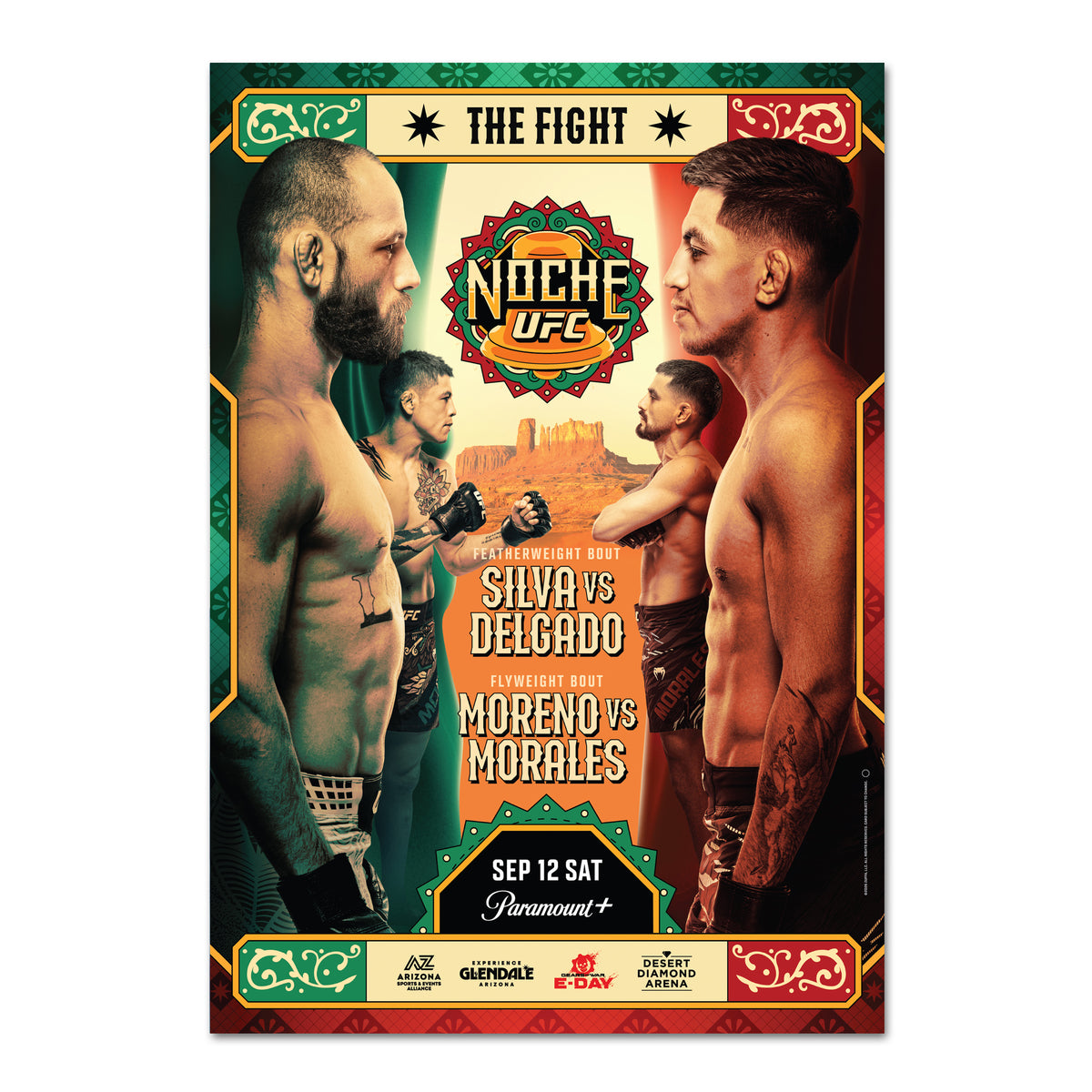 Noche UFC: Silva vs Delgado First Edition Autographed Event Poster
