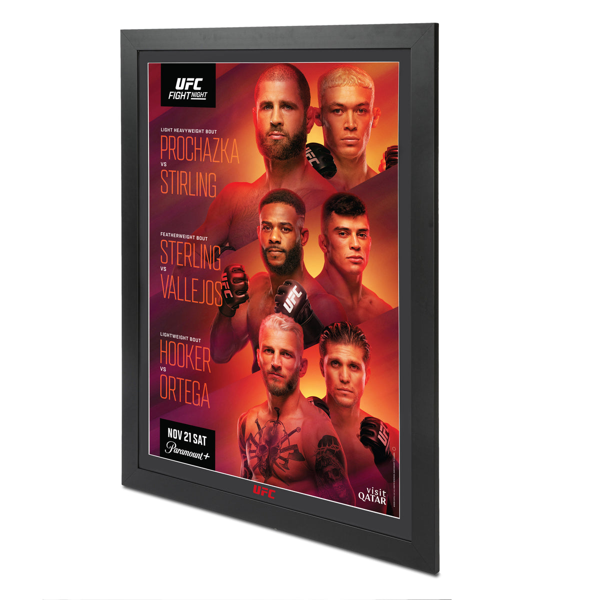 UFC Fight Night: Procházka vs Stirling Autographed Event Poster