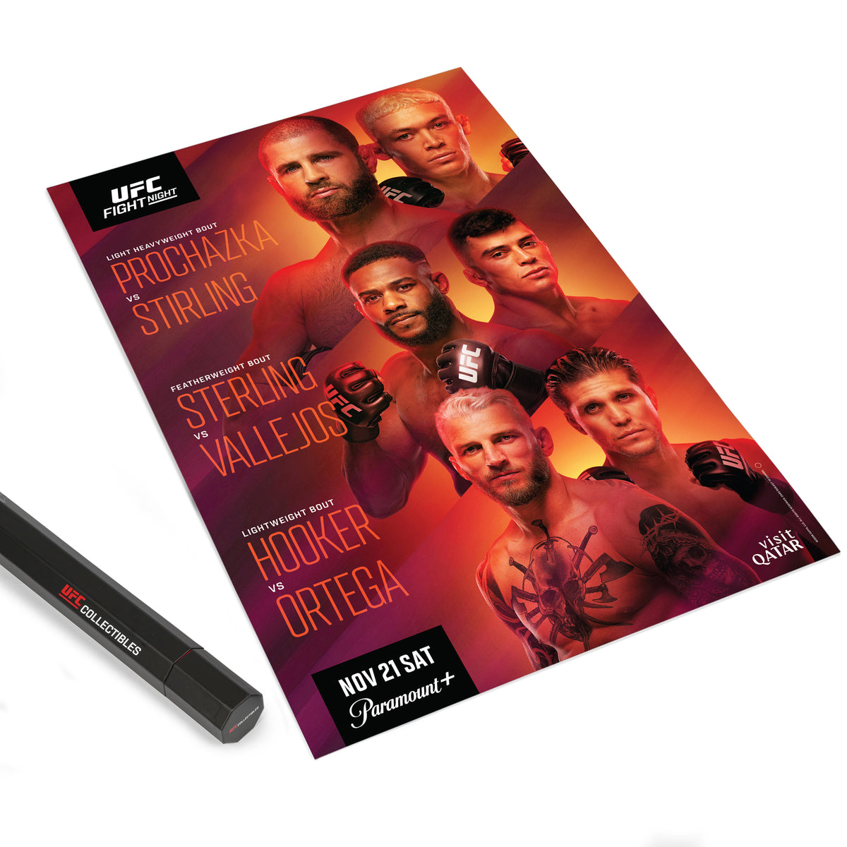 UFC Fight Night: Procházka vs Stirling Autographed Event Poster