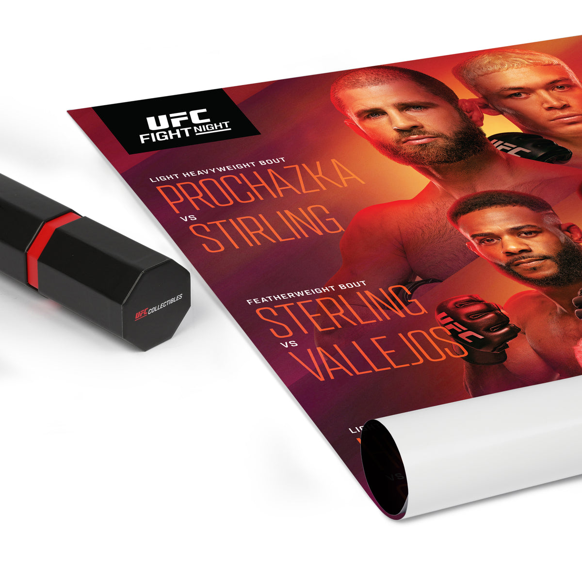 UFC Fight Night: Procházka vs Stirling Autographed Event Poster