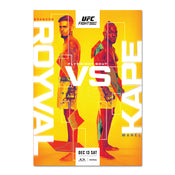 UFC Fight Night: Royval vs Kape Autographed Event Poster