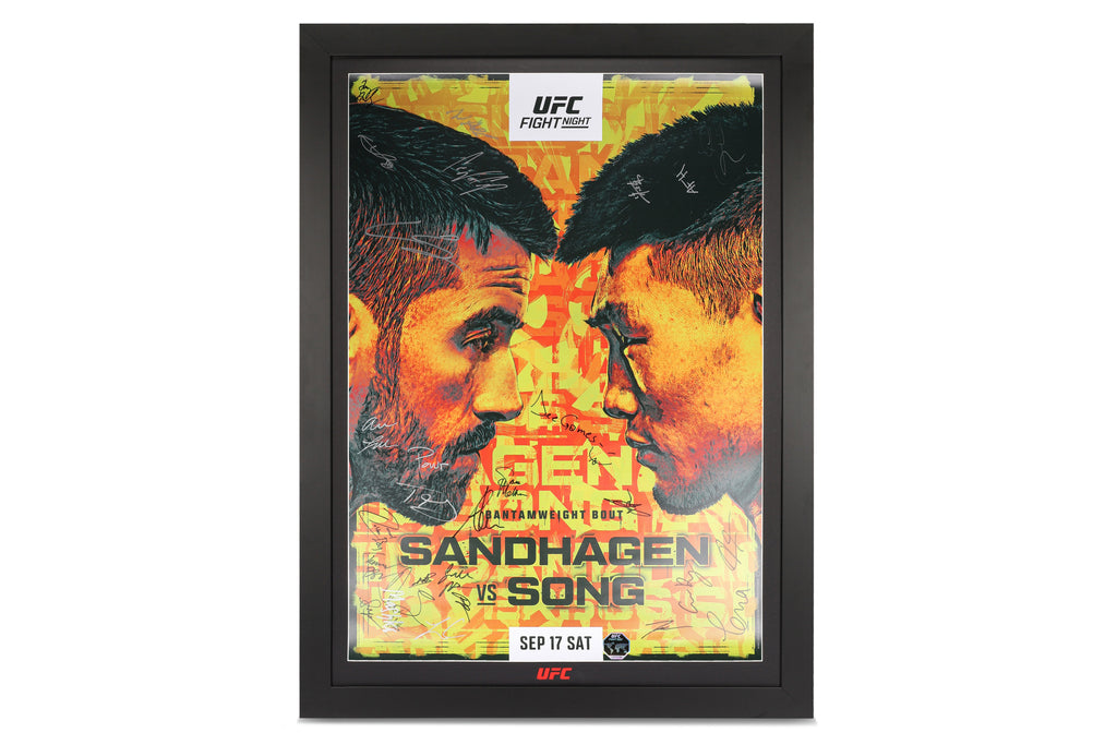 UFC Fight Night: Sandhagen vs Song Autographed Event Poster